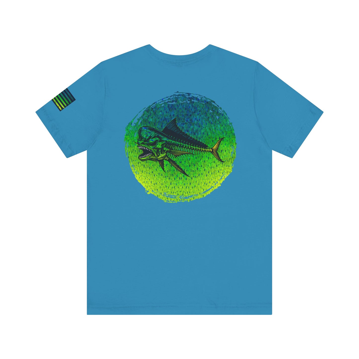 The Mahi Mahi Grunge Tee, Patriotic USA Shirt, Vintage American Flag