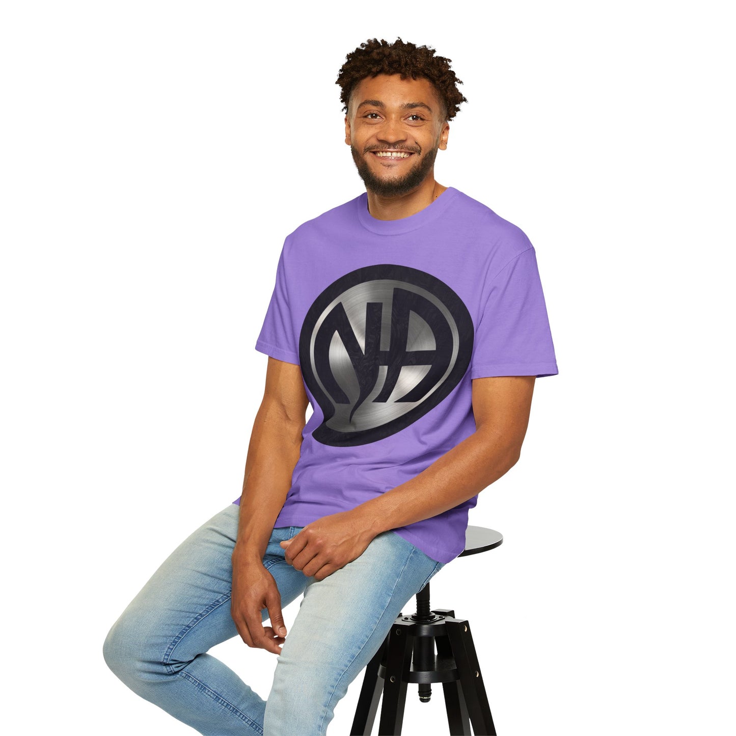 Narcotics Anonymous NA Logo – Metal & Black Recovery Symbol Art T-Shirt, Recovery T-Shirt