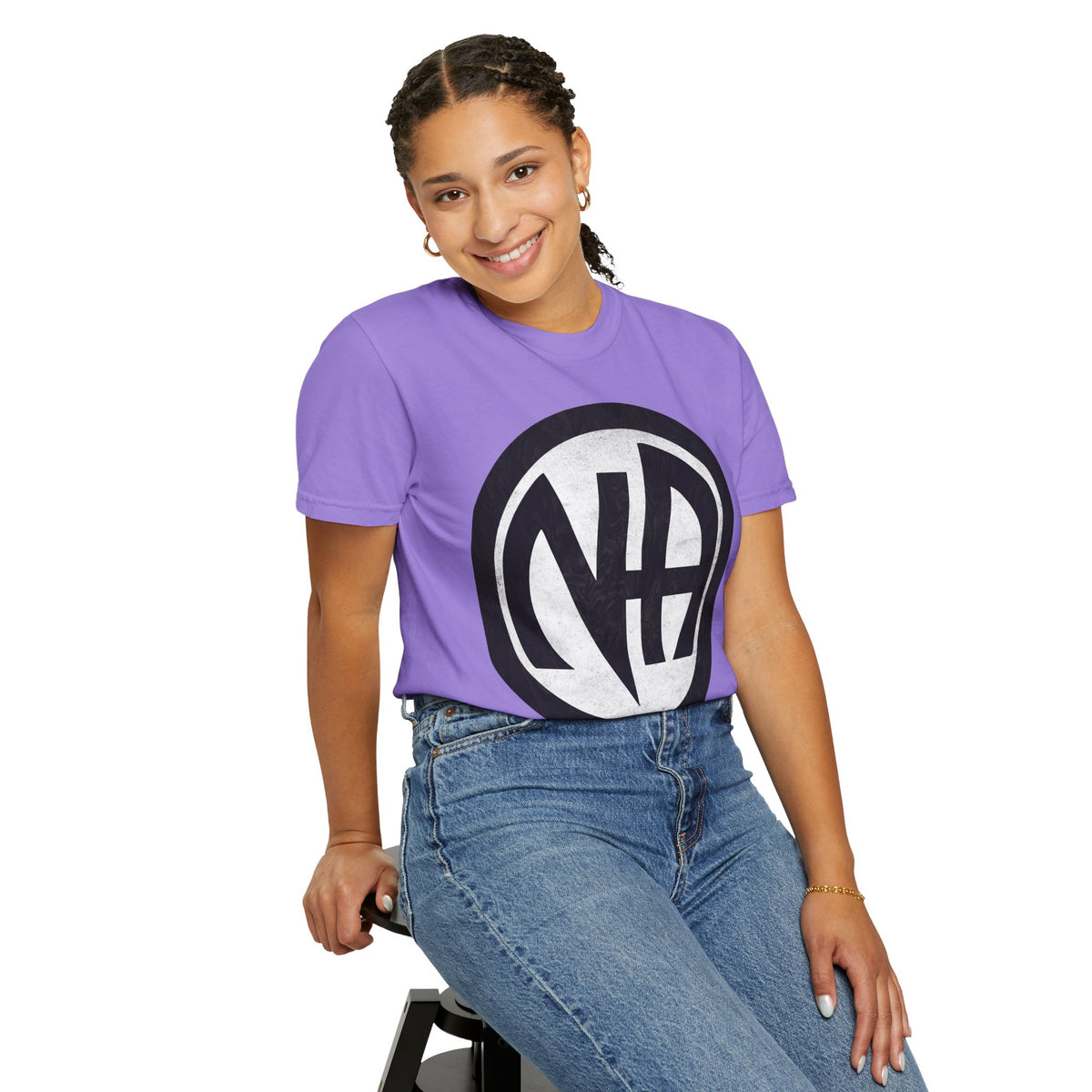 Narcotics Anonymous NA Logo – White & Black Recovery Symbol Art T-Shirt, Recovery T-Shirt
