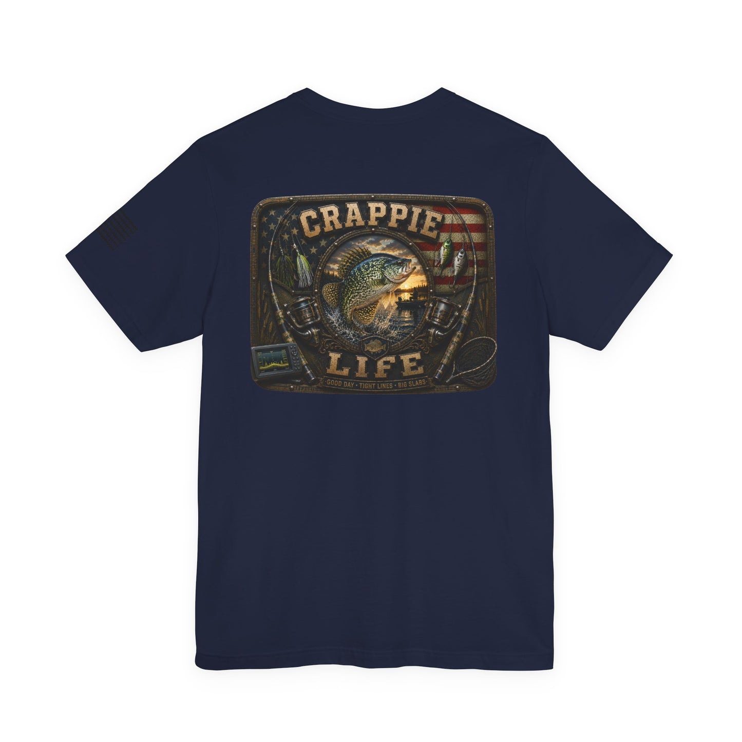 Crappie Life Fishing T-Shirt – WRAEVN OUTDOORS Slab Crappie Angler Tee