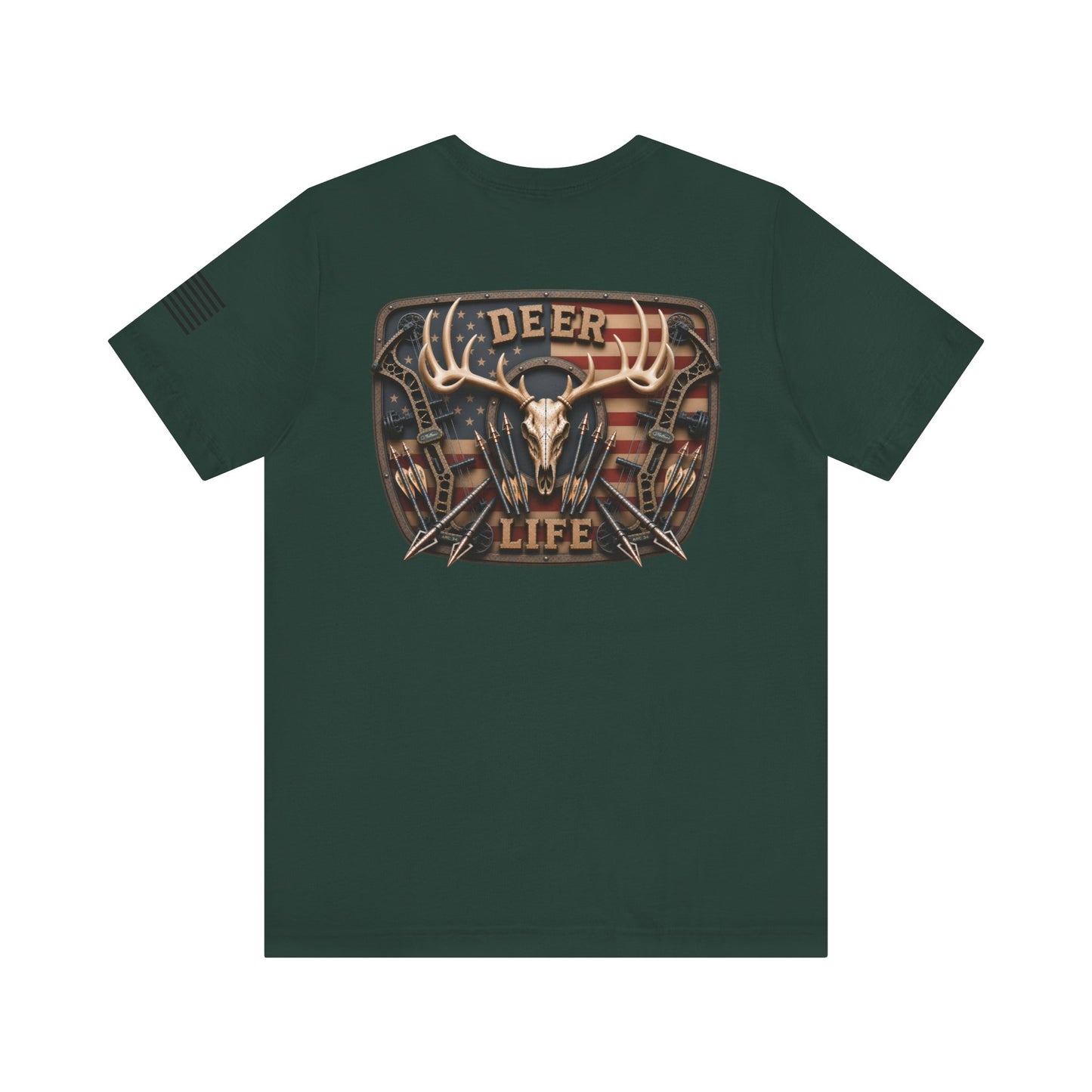 Deer Life American Bowhunting T-Shirt – WRAEVN OUTDOORS Whitetail Hunter Tee