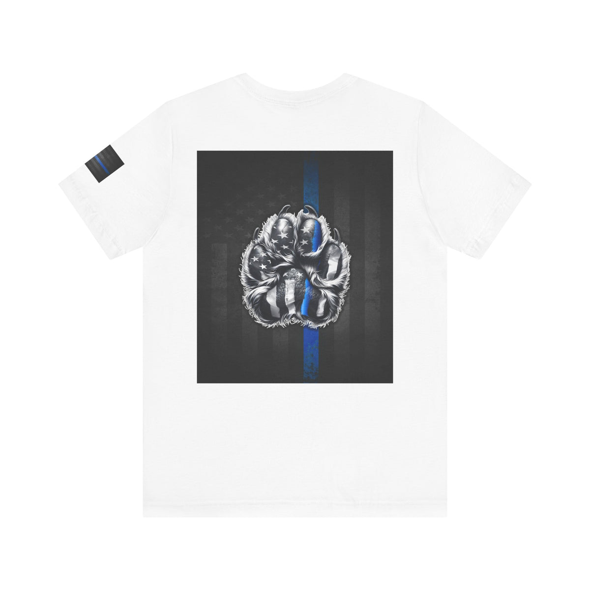Thin Blue Line K9 Paw Shirt – Thin Blue Line American Patriotic Tee for Law Enforcement Support