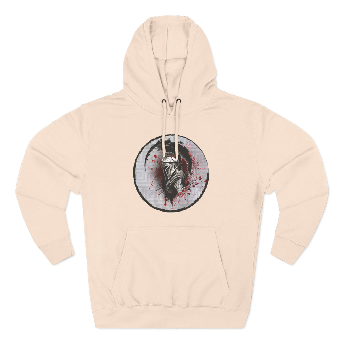 Three-Panel Fleece Hoodie Spartan Warrior