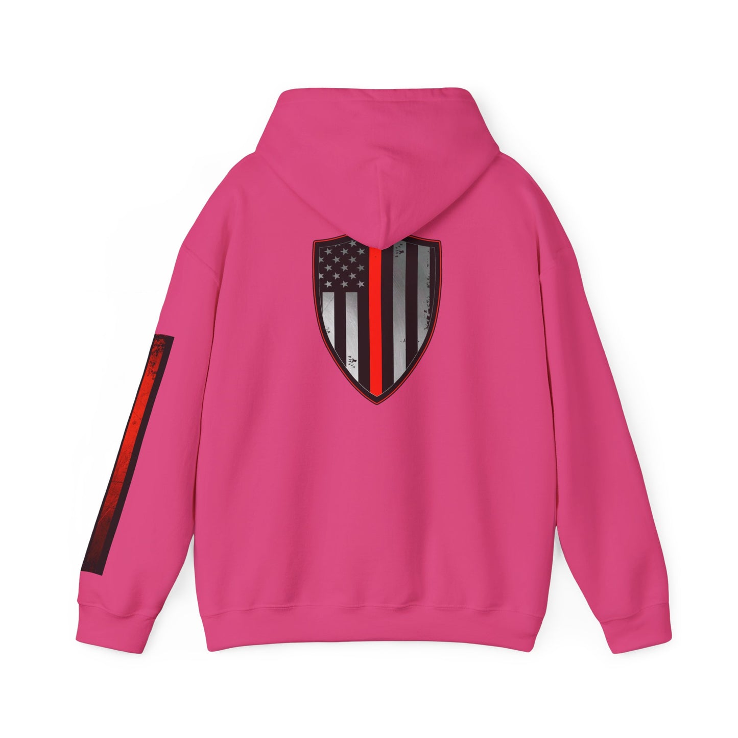 Firefighter Thin Red Line American Flag Hoodie, Fireman Gift, Firefighter Apparel, Thin Red Line Sweatshirt, Firefighter