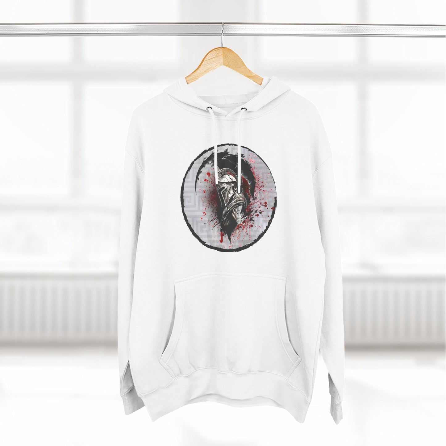 Three-Panel Fleece Hoodie Spartan Warrior