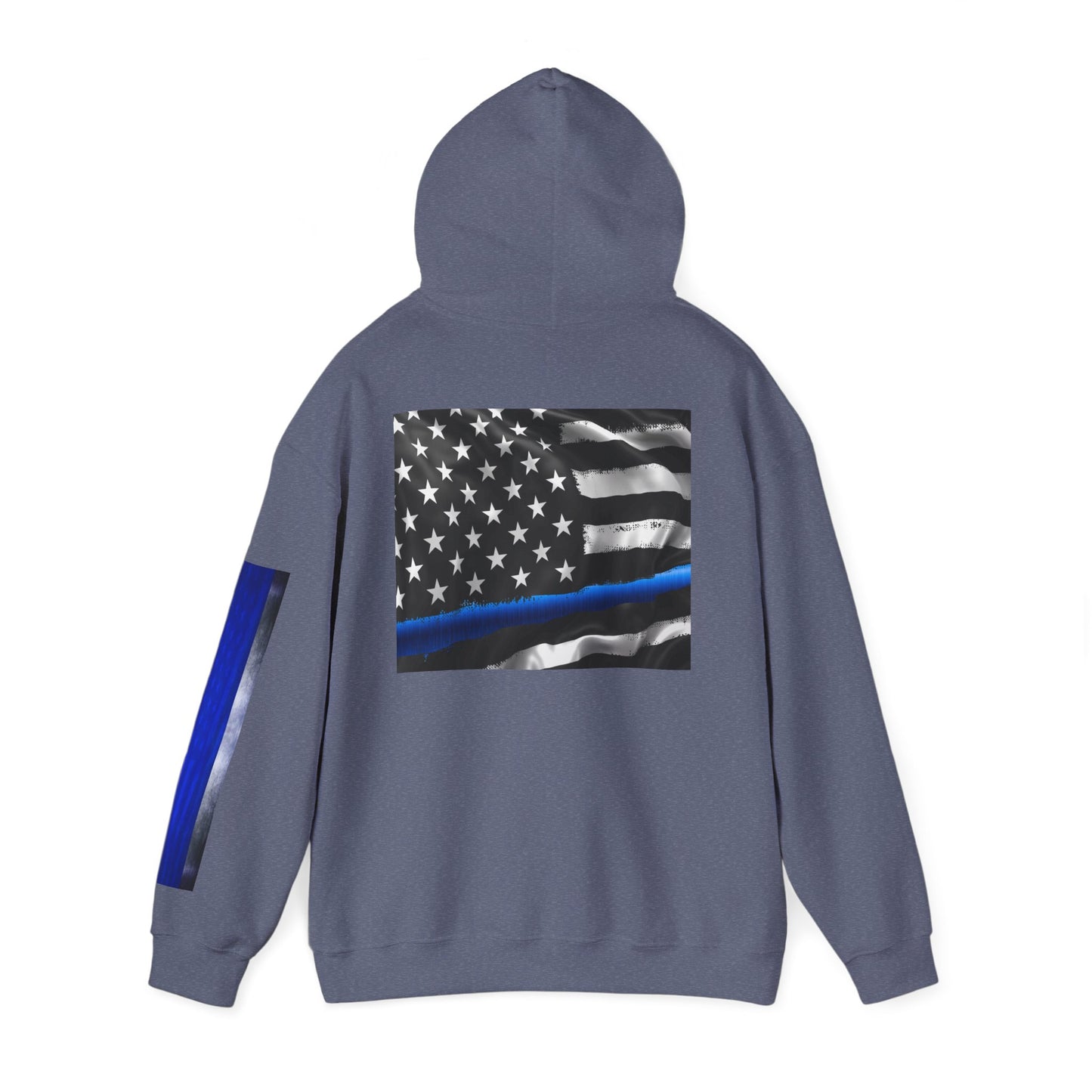 Spartan Hoodie, Thin Blue Line, American Flag, Patriotic Hoodie, Police Officer Gift, Law Enforcement Apparel