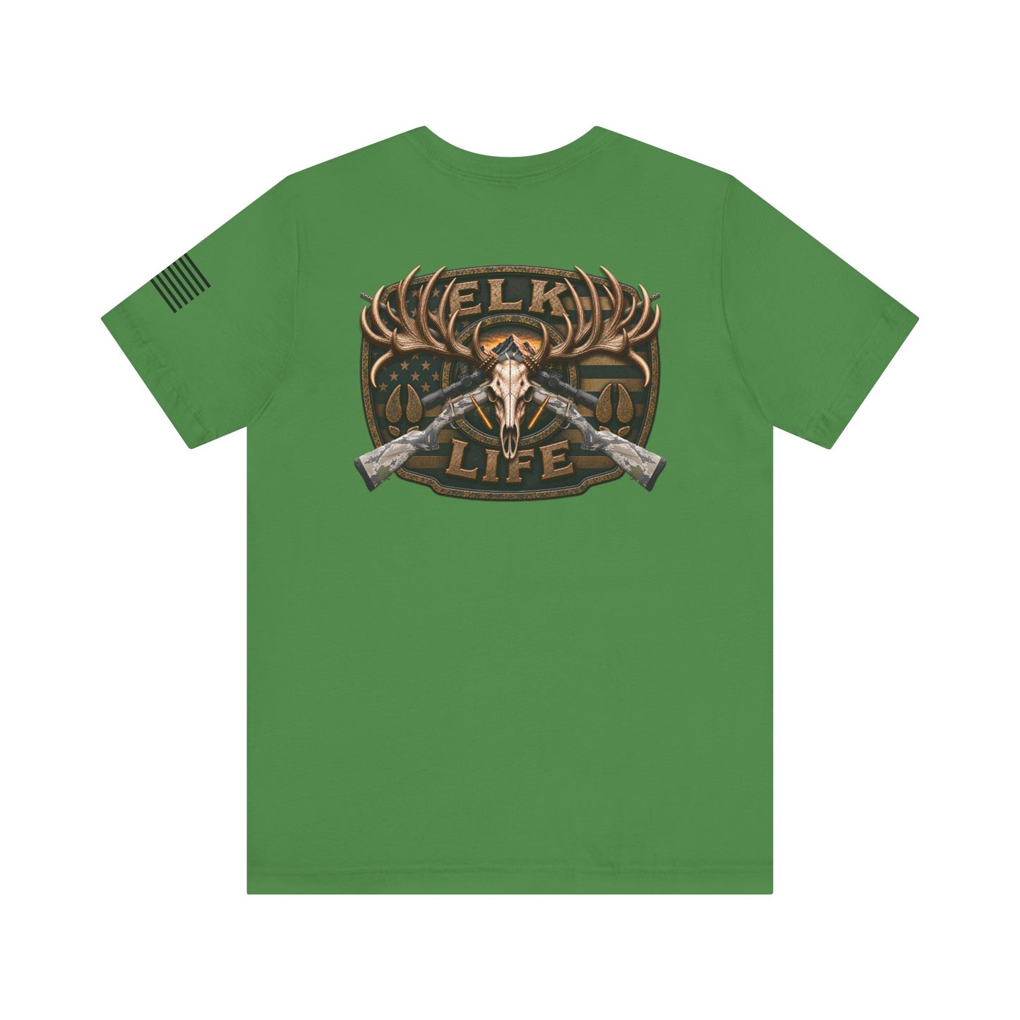 Elk Life Rifle Hunting T-Shirt – WRAEVN OUTDOORS American Big Game Hunter Tee
