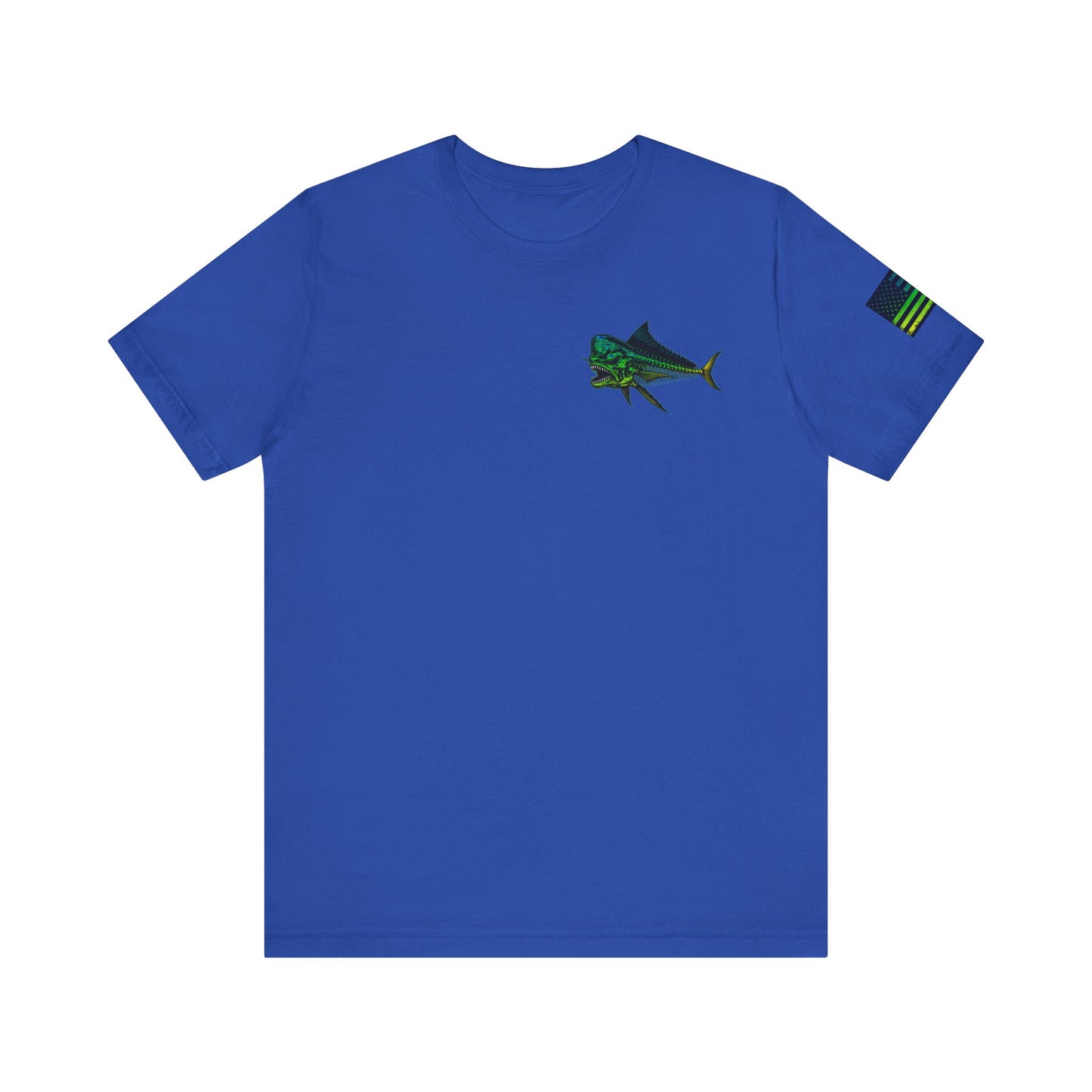 The Mahi Mahi Grunge Tee, Patriotic USA Shirt, Vintage American Flag