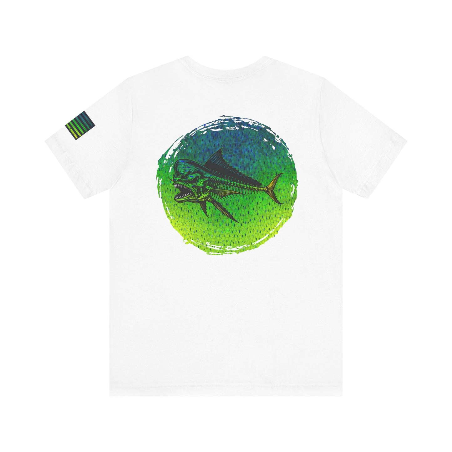 The Mahi Mahi Grunge Tee, Patriotic USA Shirt, Vintage American Flag