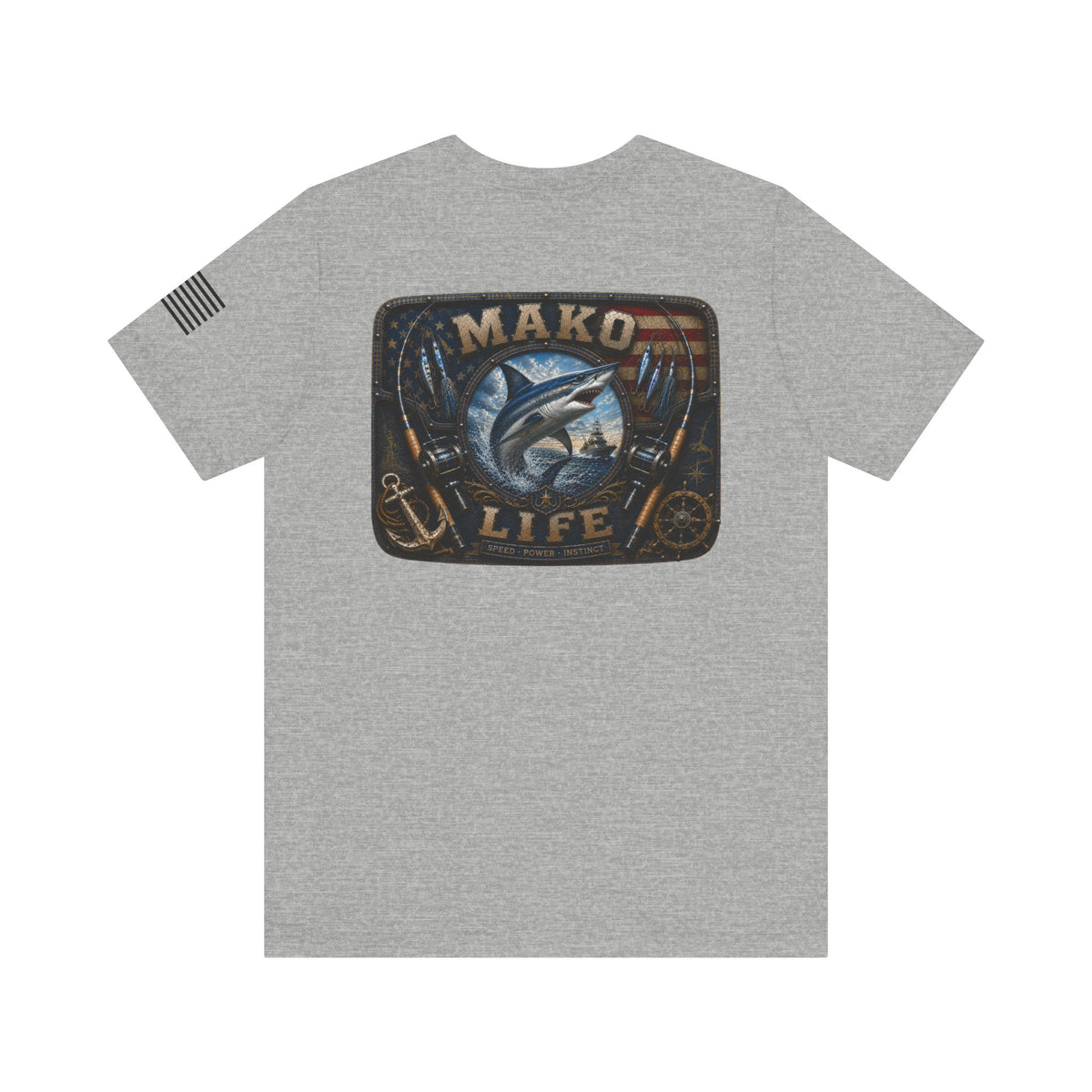 Mako Life Shark Fishing T-Shirt – WRAEVN OUTDOORS Offshore Angler Tee