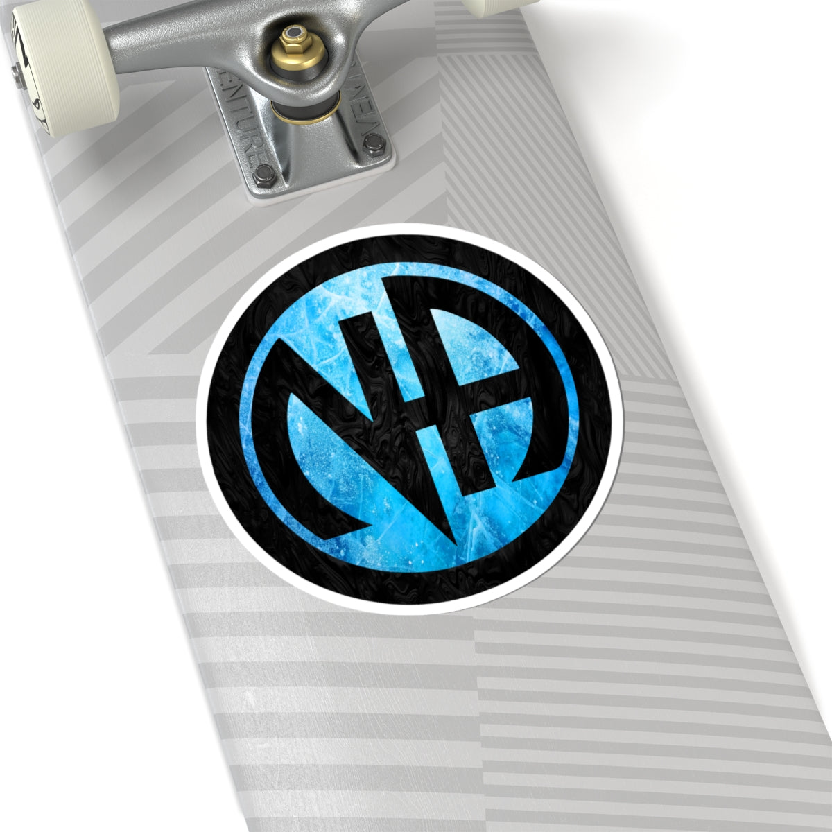 Ice Blue Narcotics Anonymous Symbol Sticker – Bold Recovery Support ArtKiss-Cut Stickers