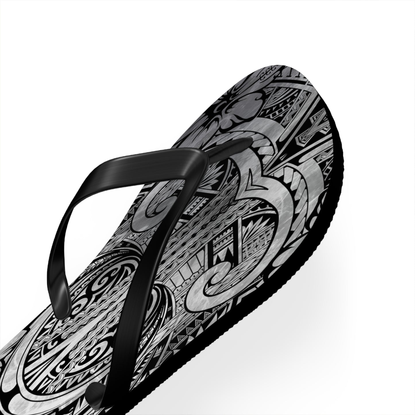 Polynesian Storm Flip Flops - Beach Vibes, Summer Sandals, Festival Footwear, Unique Gift, Vacation Essentials