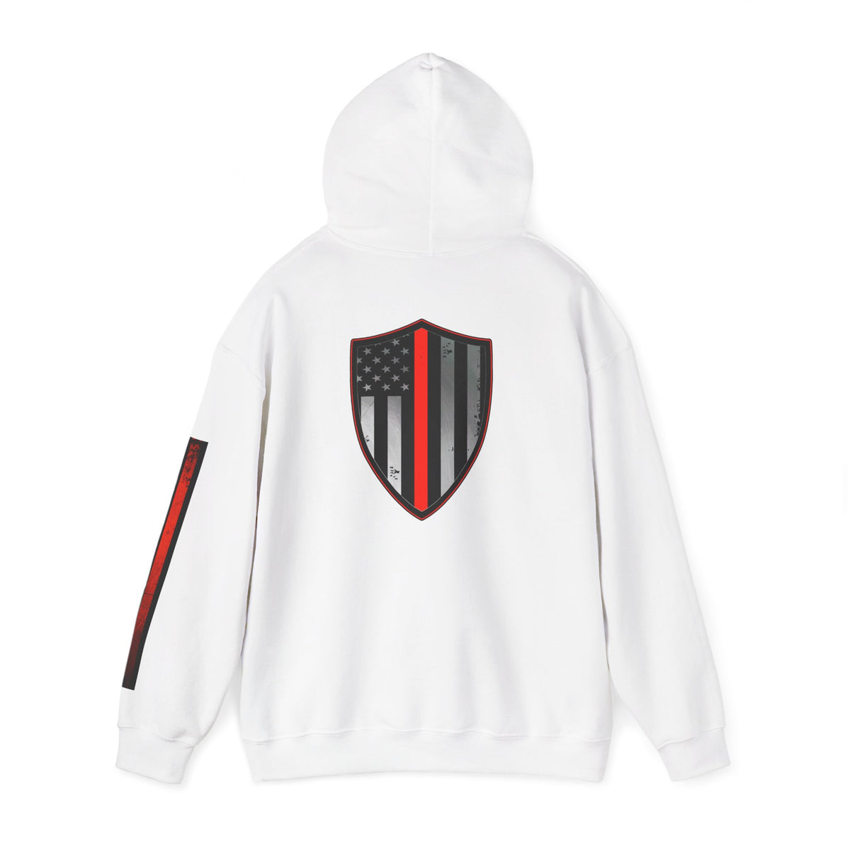 Firefighter Thin Red Line American Flag Hoodie, Fireman Gift, Firefighter Apparel, Thin Red Line Sweatshirt, Firefighter