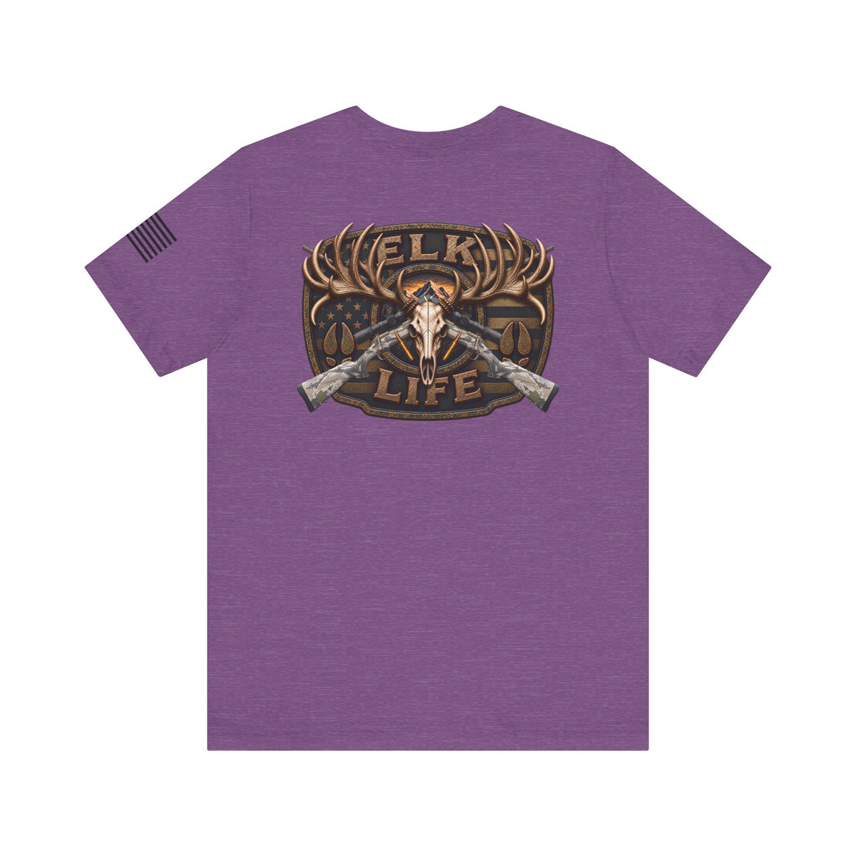 Elk Life Rifle Hunting T-Shirt – WRAEVN OUTDOORS American Big Game Hunter Tee
