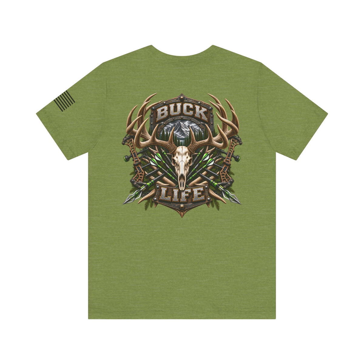 Buck Life Deer Hunting T-Shirt – WRAEVN OUTDOORS Whitetail Hunter Tee