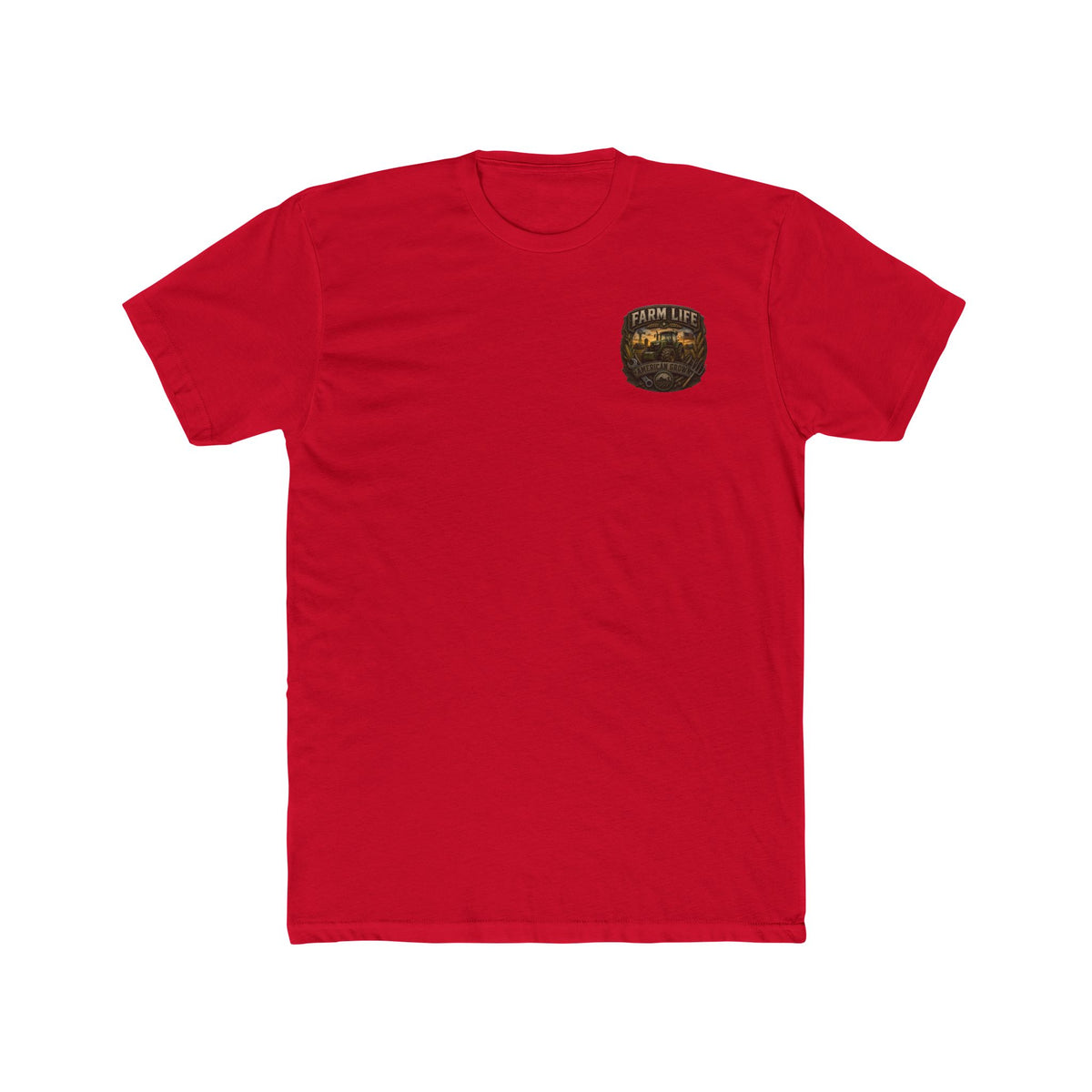 Farm Life Graphic Tee — Vintage Tractor & Wheat Field T-Shirt