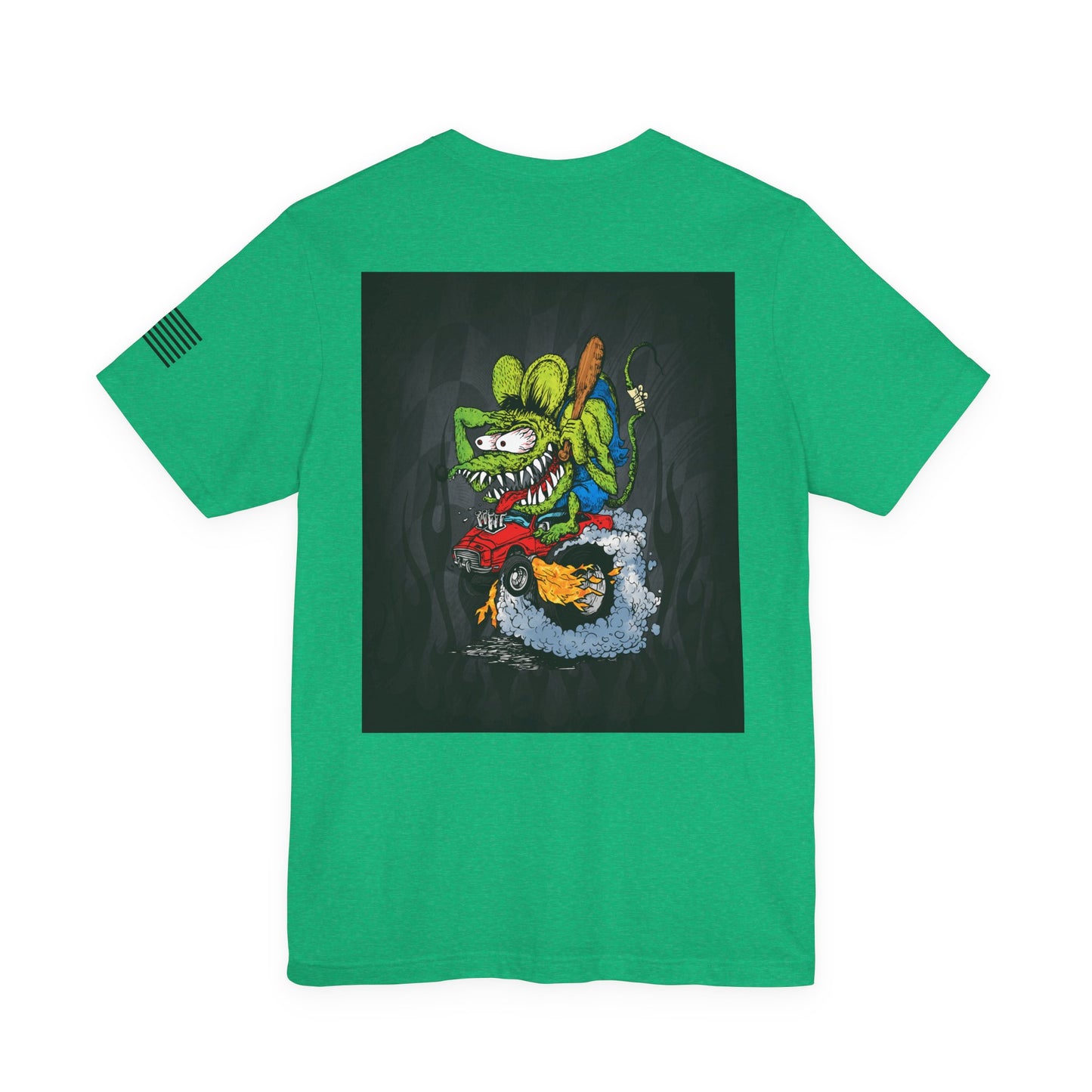 Rat Fink Monster Hot Rod Burnout – Wild Cartoon Drag Racer Tee