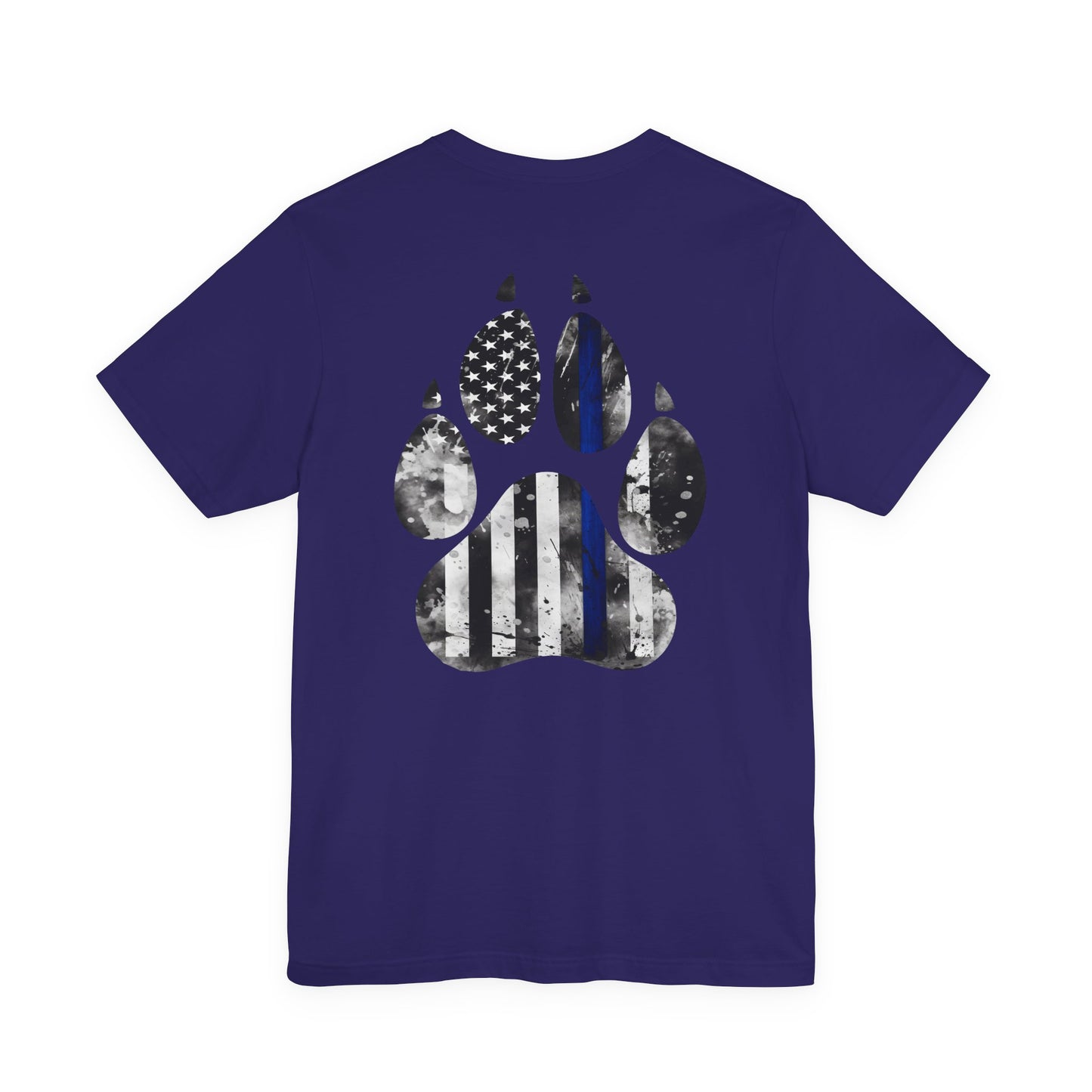 K9 Blue Line Paw Print Tee