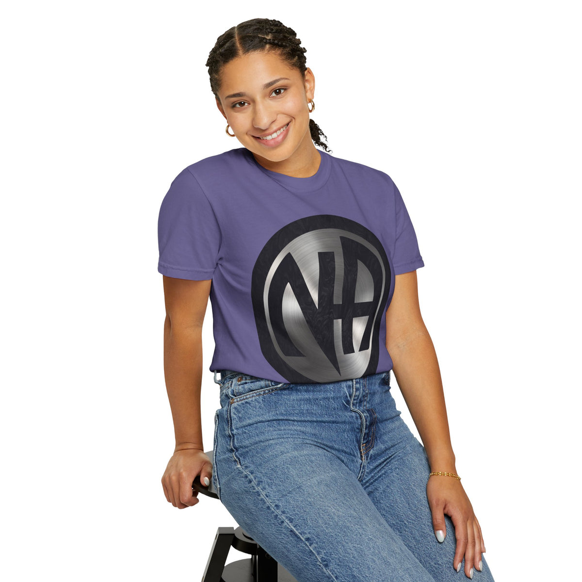 Narcotics Anonymous NA Logo – Metal & Black Recovery Symbol Art T-Shirt, Recovery T-Shirt