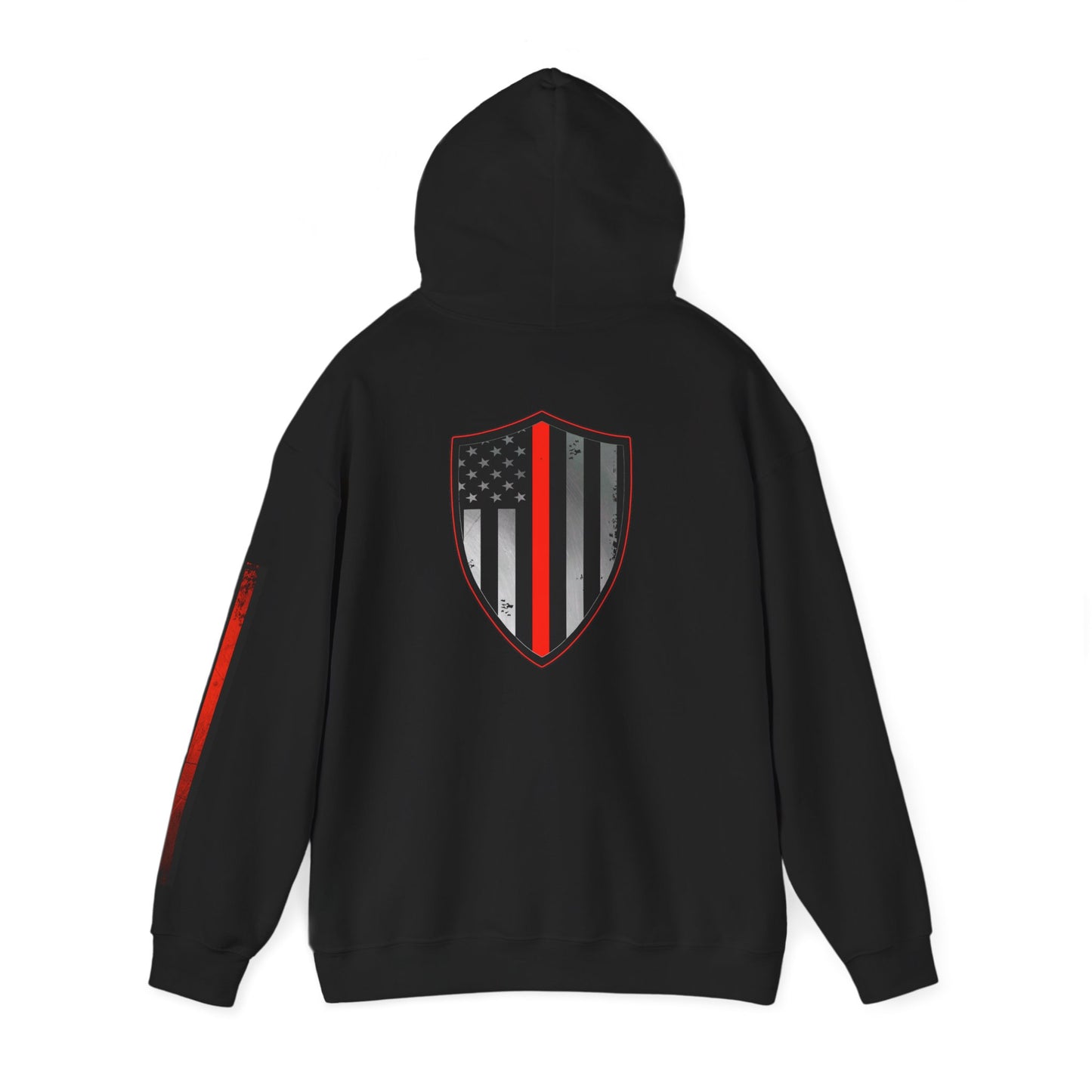 Firefighter Thin Red Line American Flag Hoodie, Fireman Gift, Firefighter Apparel, Thin Red Line Sweatshirt, Firefighter