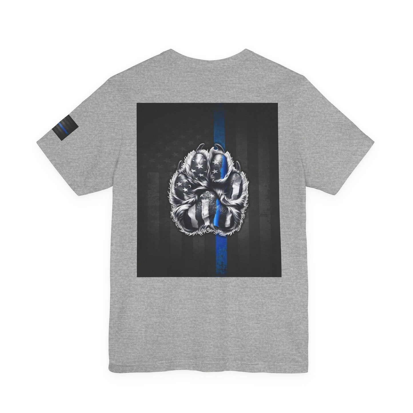 Thin Blue Line K9 Paw Shirt – Thin Blue Line American Patriotic Tee for Law Enforcement Support