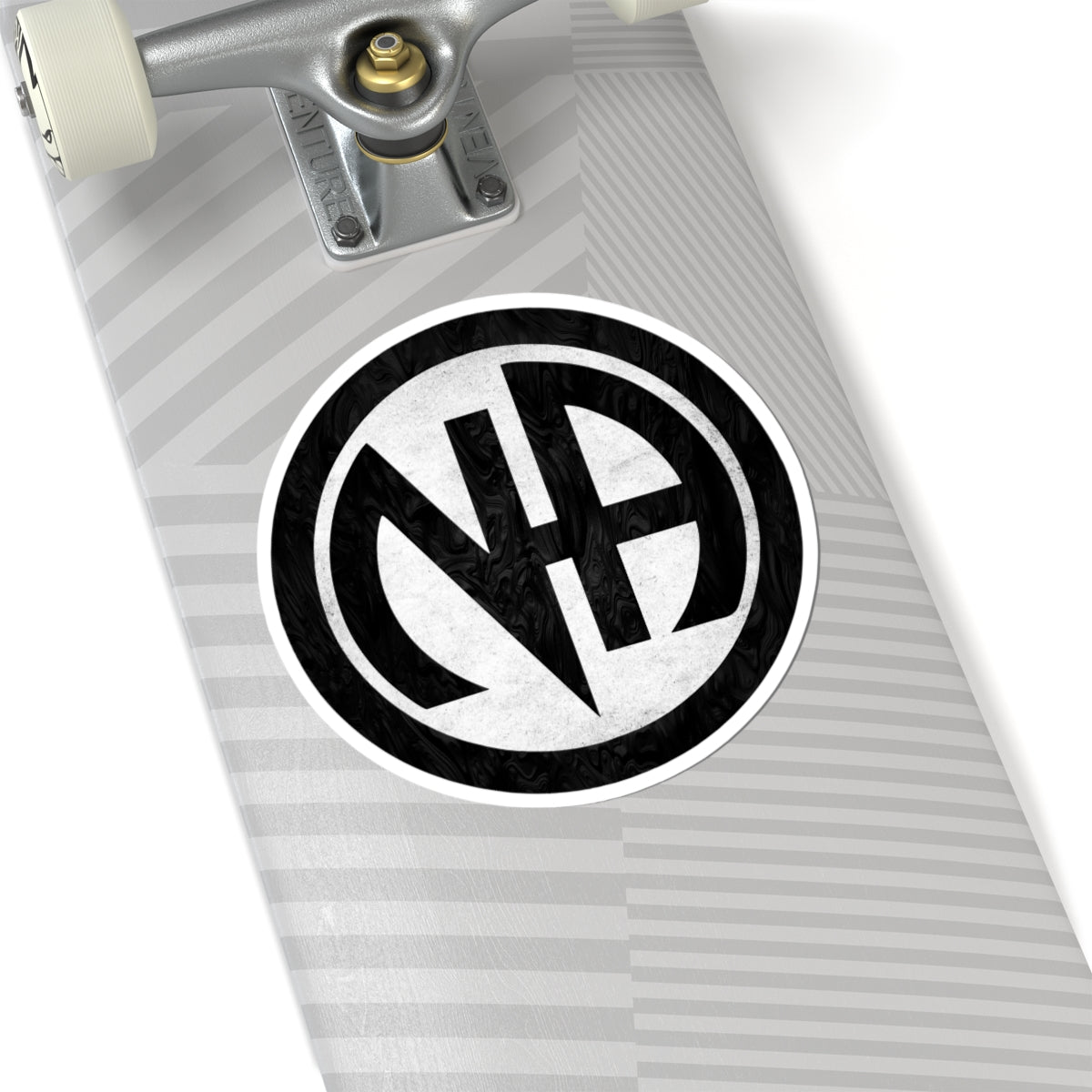 White  Narcotics Anonymous Symbol Sticker – Bold Recovery Support ArtKiss-Cut Stickers