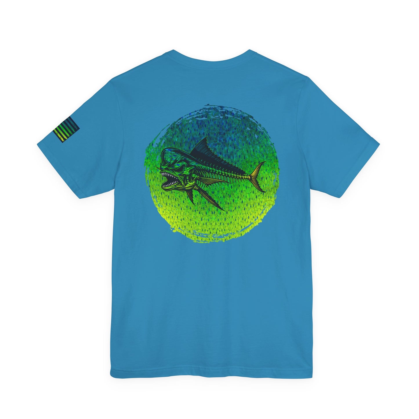 The Mahi Mahi Grunge Tee, Patriotic USA Shirt, Vintage American Flag