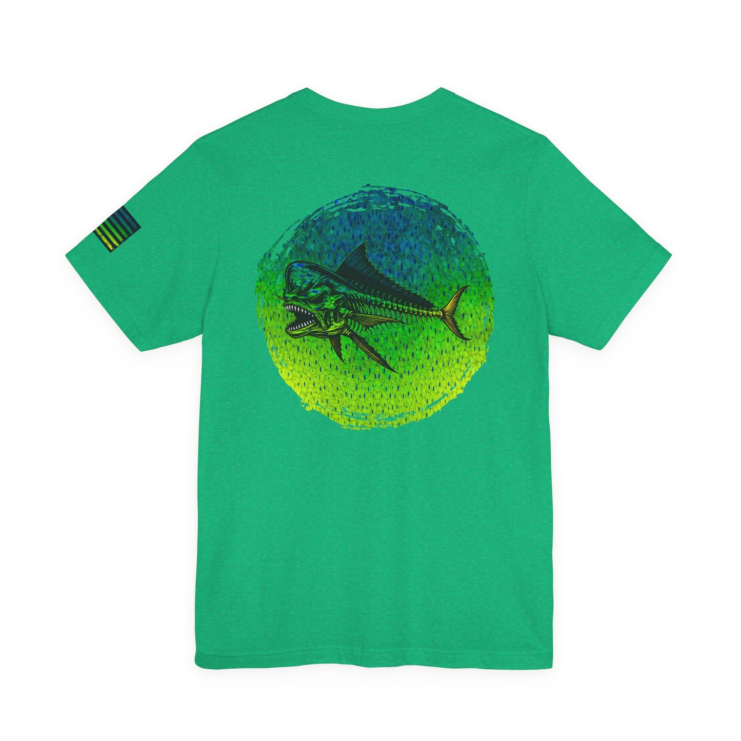 The Mahi Mahi Grunge Tee, Patriotic USA Shirt, Vintage American Flag