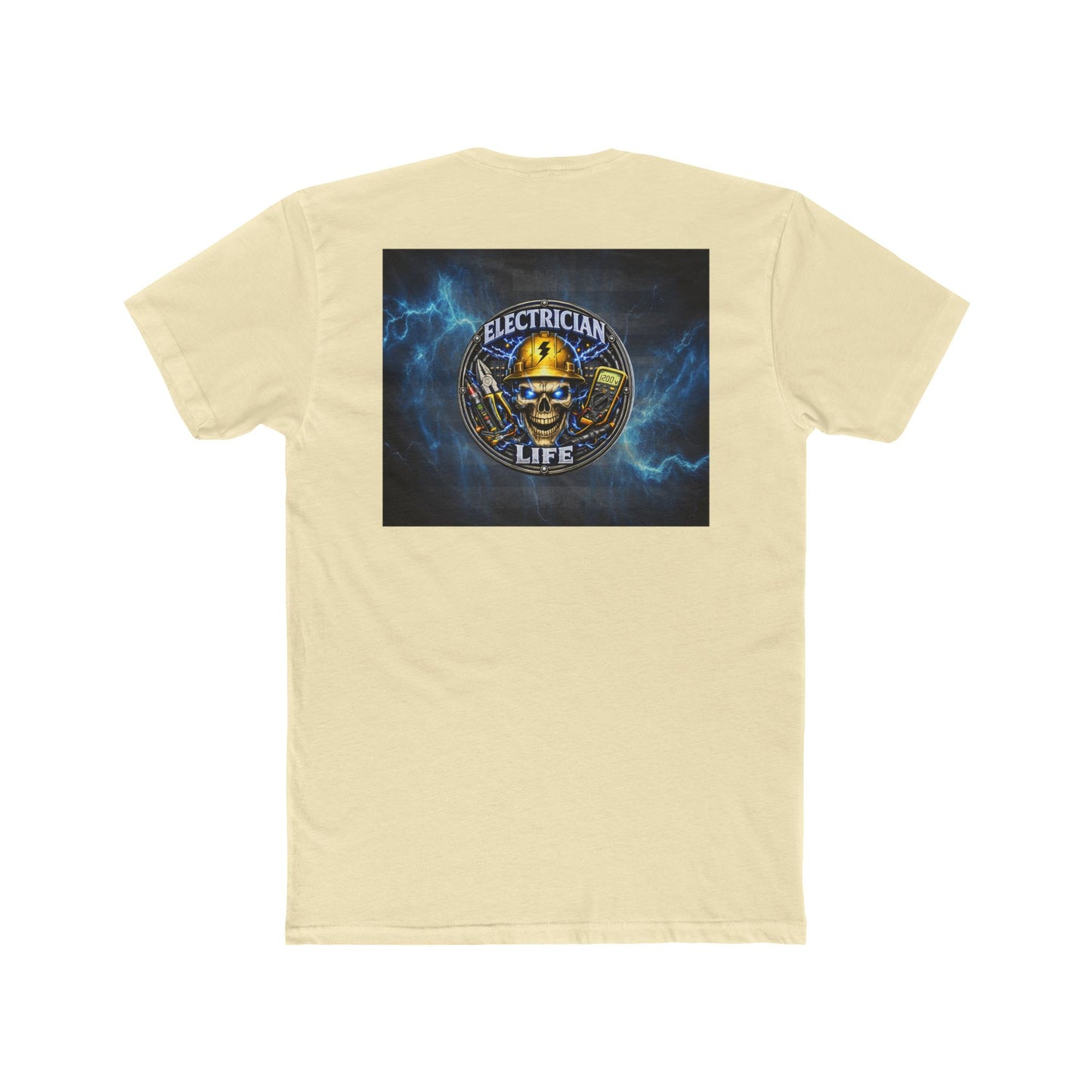 Electrician Life T‑Shirt — Electrician Skull Logo Crew Tee