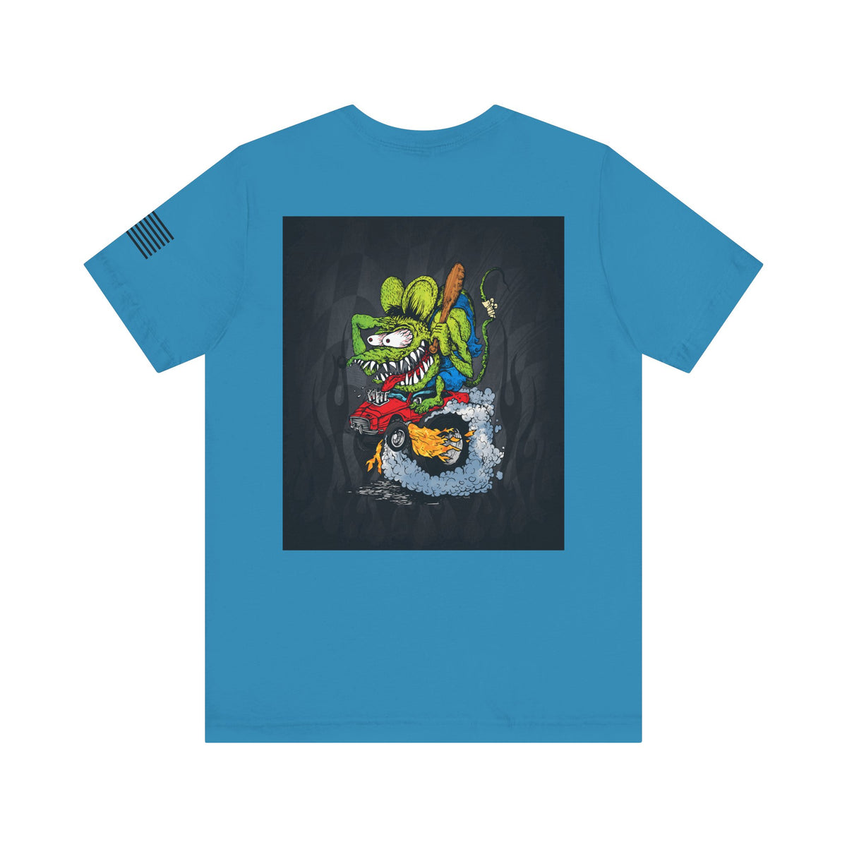 Rat Fink Monster Hot Rod Burnout – Wild Cartoon Drag Racer Tee