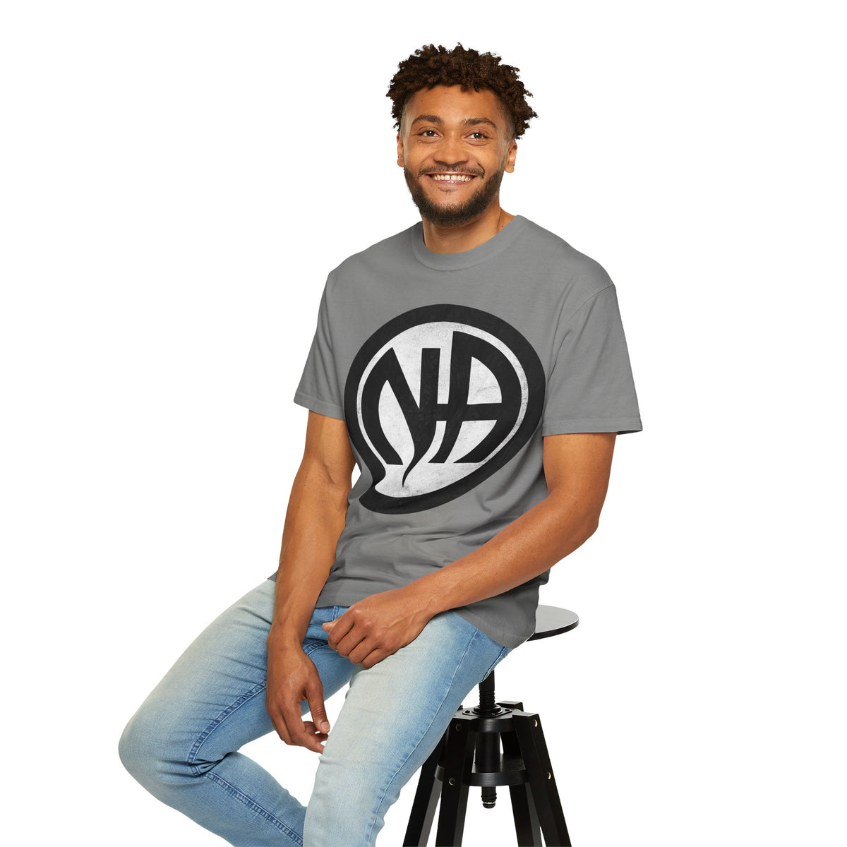 Narcotics Anonymous NA Logo – White & Black Recovery Symbol Art T-Shirt, Recovery T-Shirt