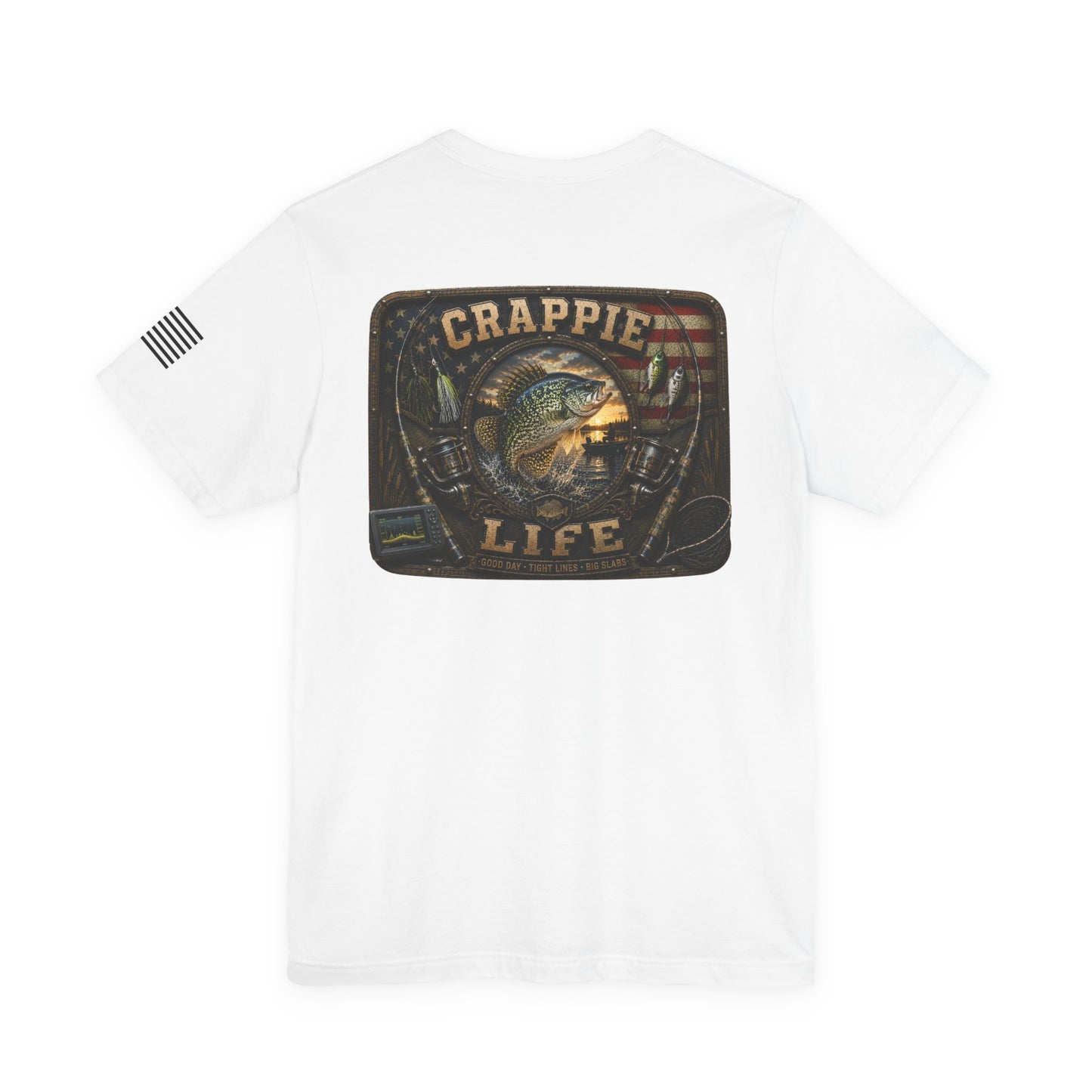Crappie Life Fishing T-Shirt – WRAEVN OUTDOORS Slab Crappie Angler Tee
