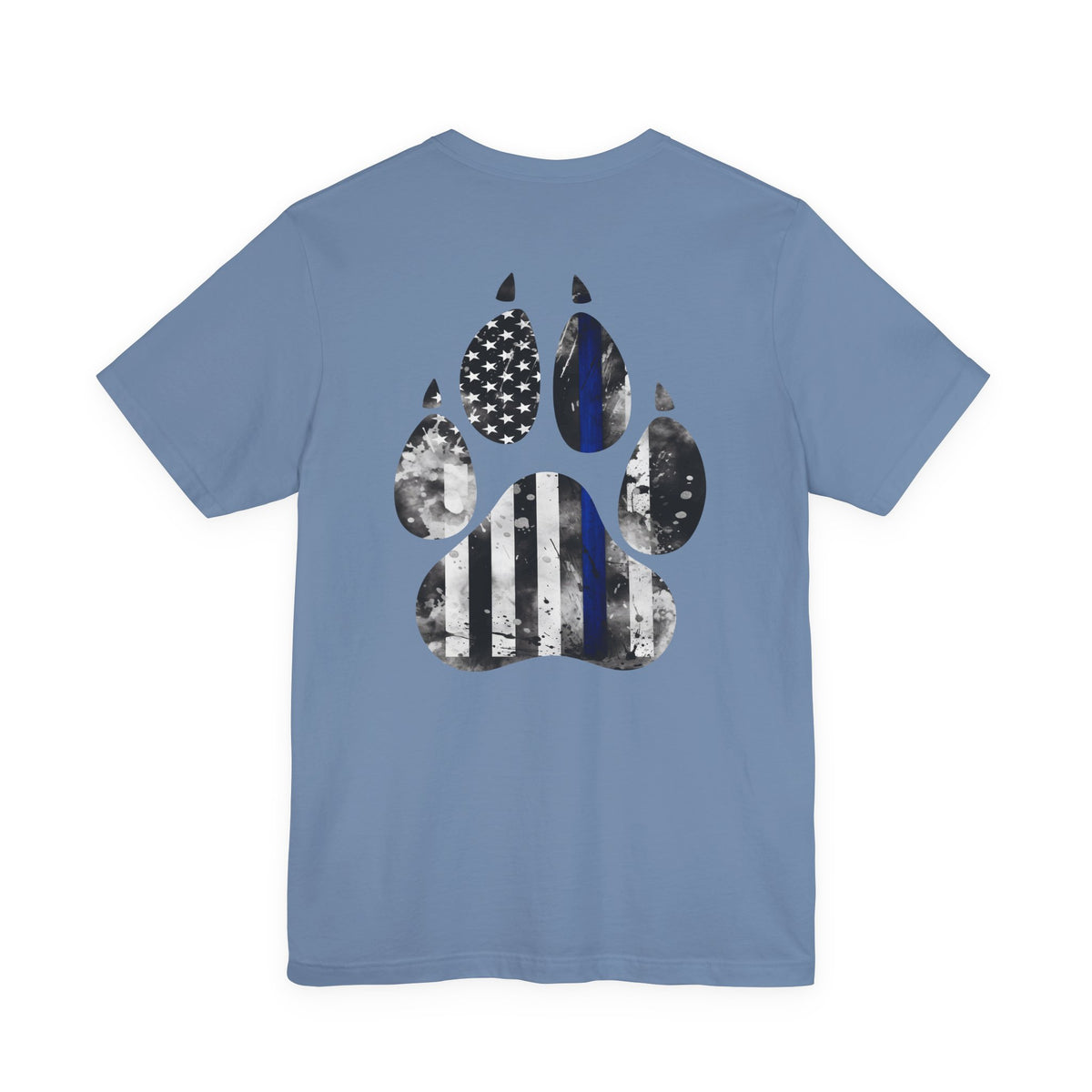 K9 Blue Line Paw Print Tee