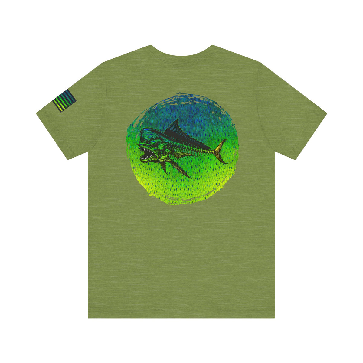 The Mahi Mahi Grunge Tee, Patriotic USA Shirt, Vintage American Flag