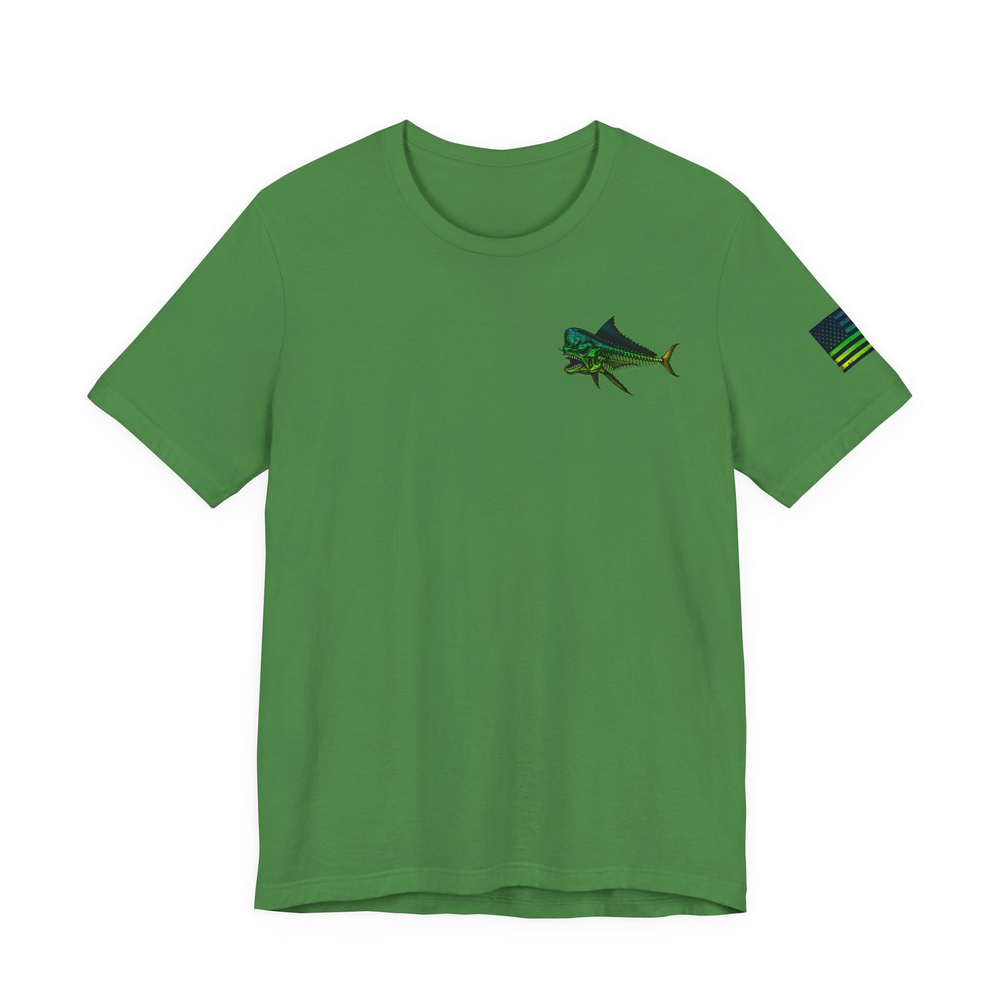 Mahi Mahi Skin Grunge American Flag Tee, Patriotic USA Shirt, Vintage American Flag