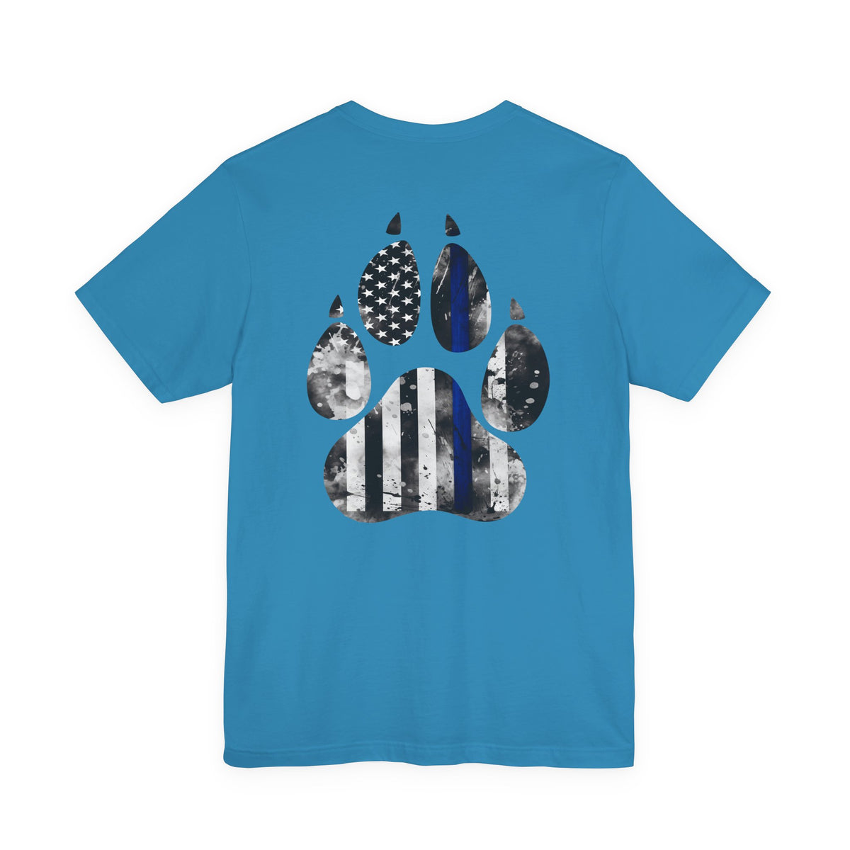 K9 Blue Line Paw Print Tee