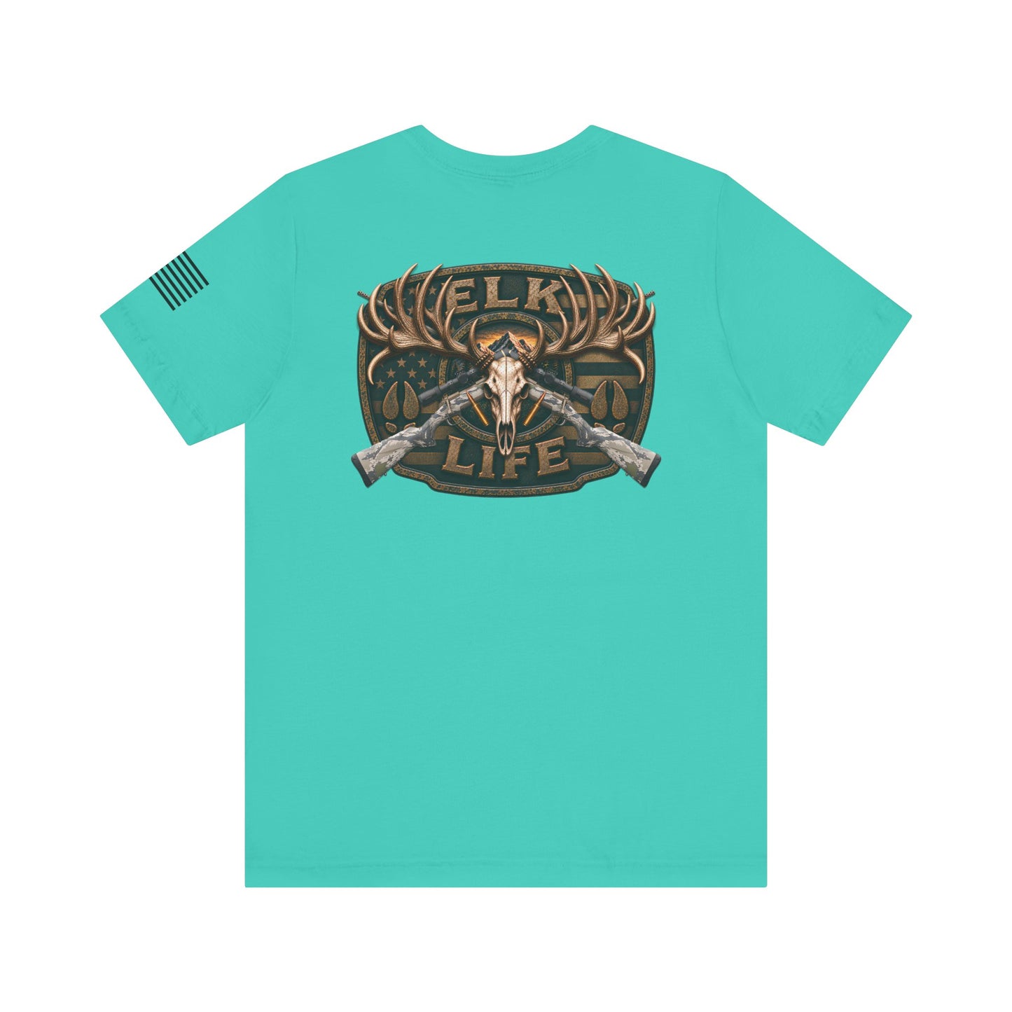 Elk Life Rifle Hunting T-Shirt – WRAEVN OUTDOORS American Big Game Hunter Tee