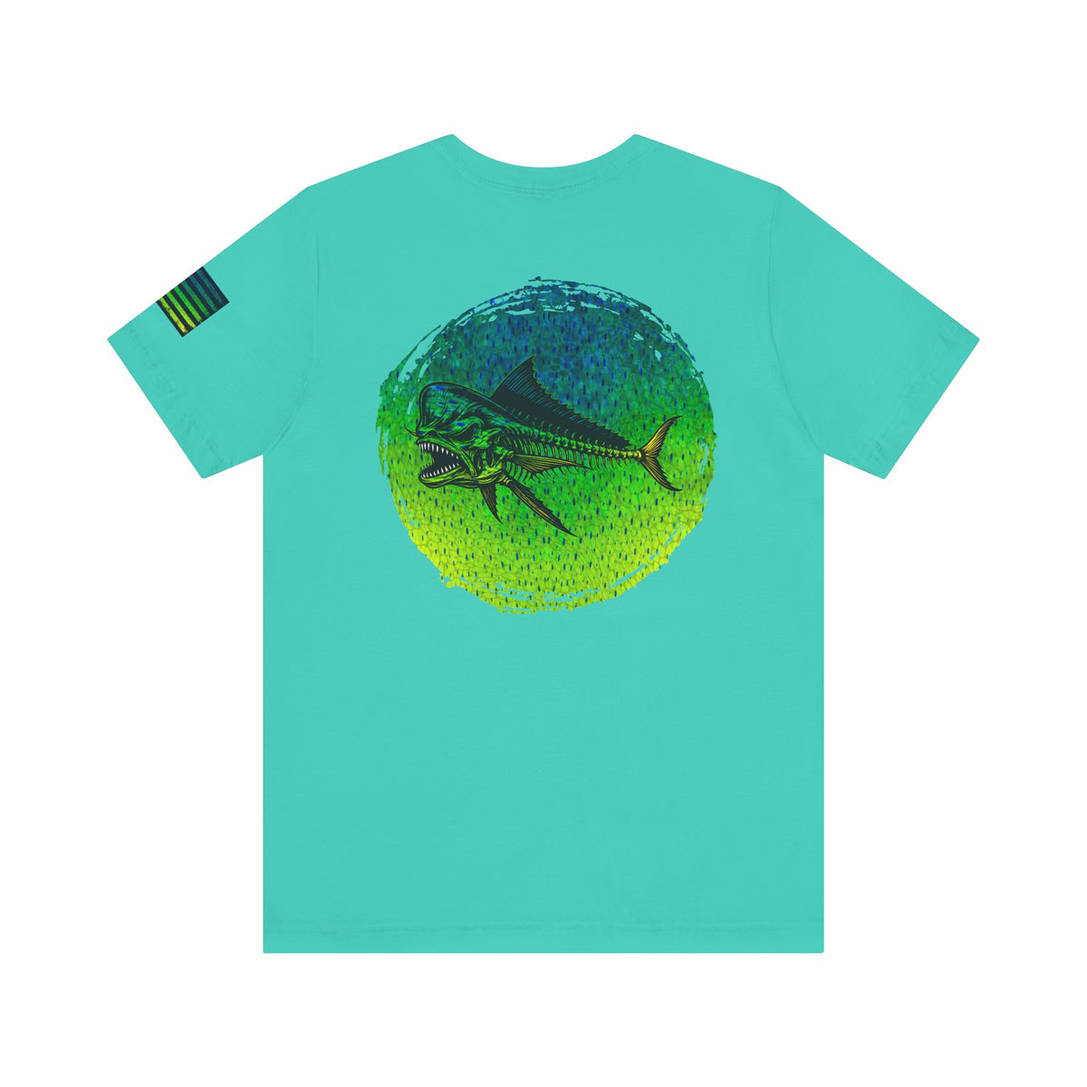The Mahi Mahi Grunge Tee, Patriotic USA Shirt, Vintage American Flag