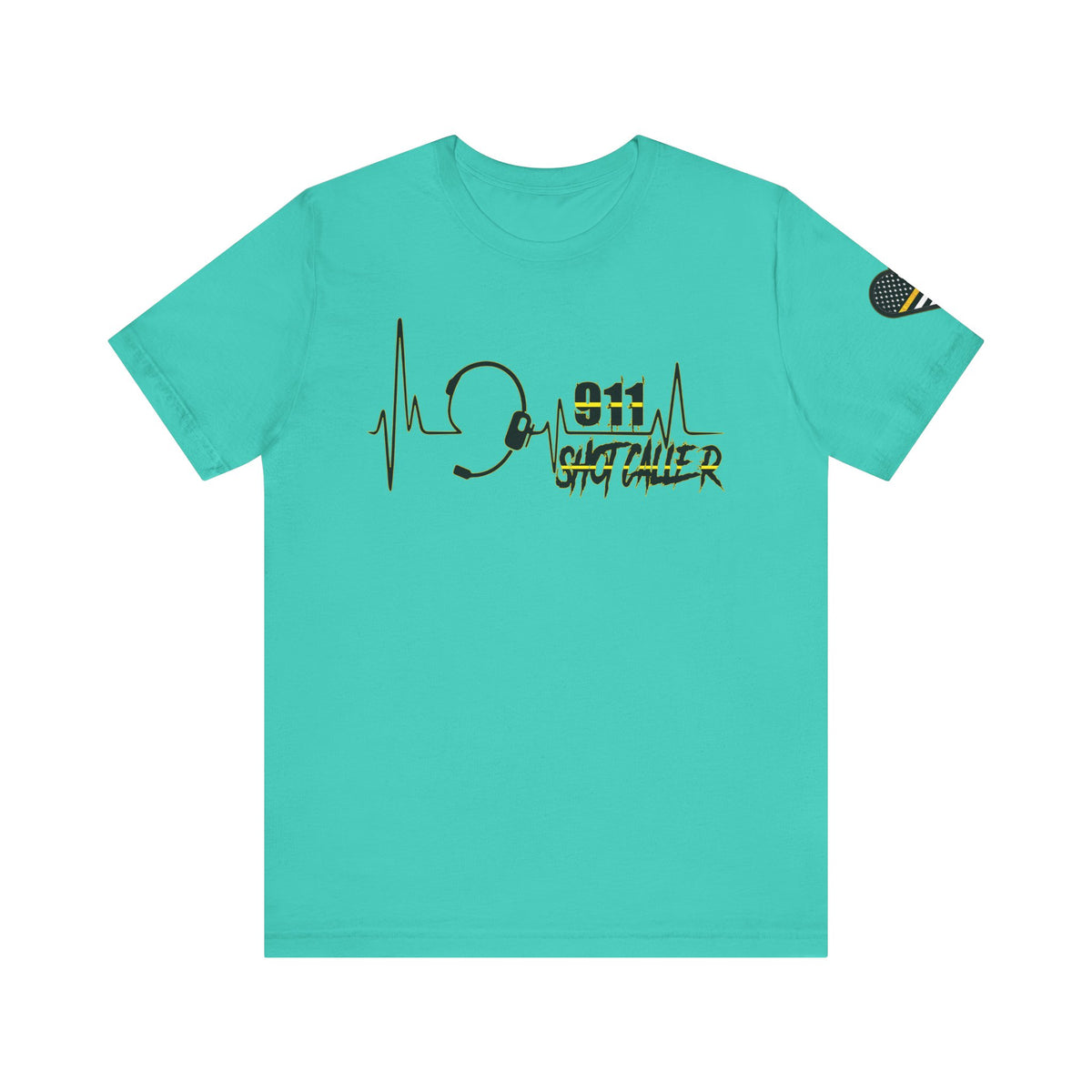 Shot Caller Sugarskull Tee, Dispatcher T-Shirt, 911 Operator Shirt, Unisex Jersey Tee, Short Sleeve Top