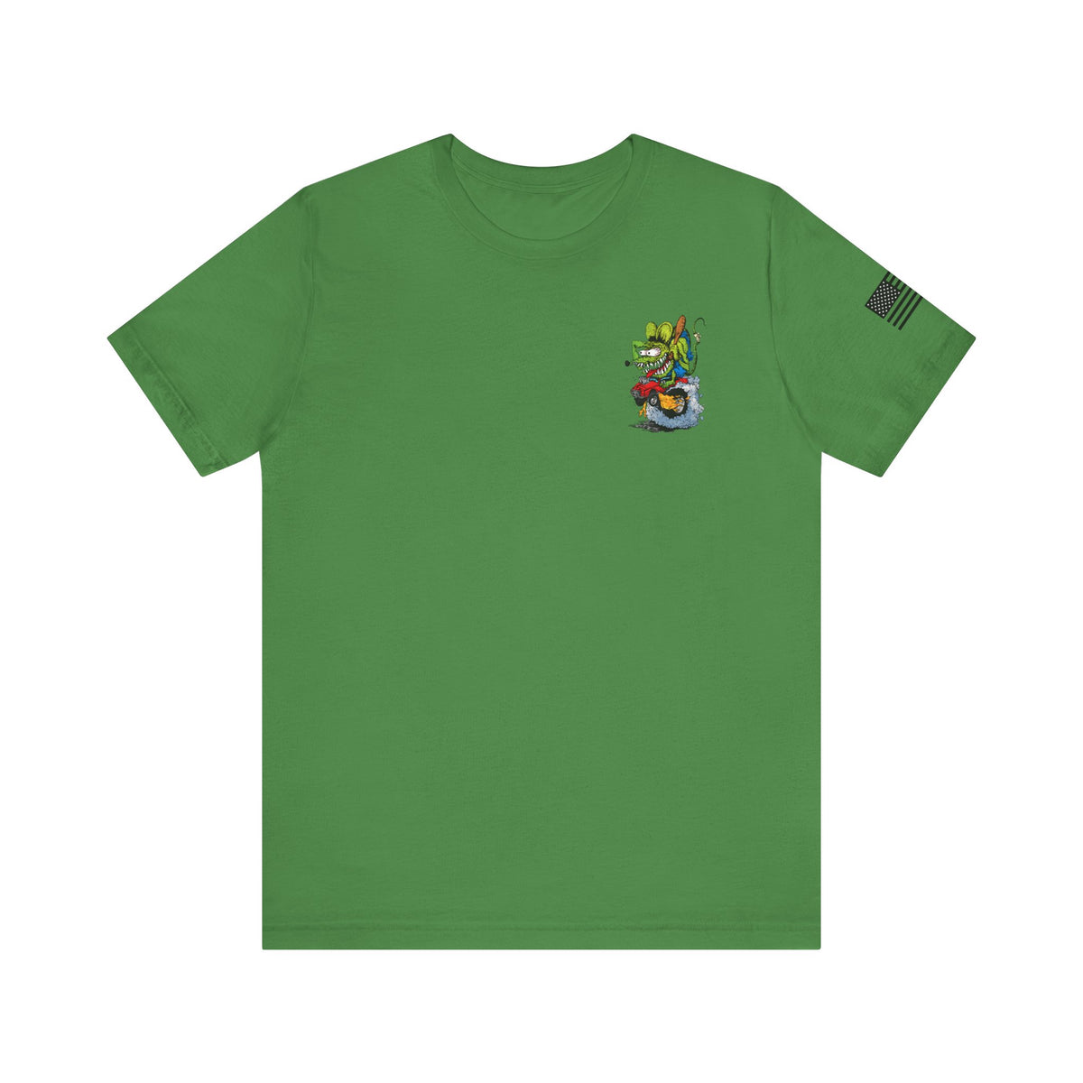 Rat Fink Monster Hot Rod Burnout – Wild Cartoon Drag Racer Tee