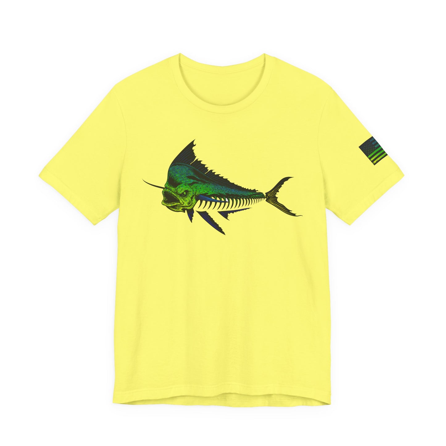 Mahi Angler Grunge American Flag Tee, Patriotic USA Shirt, Vintage American Flag