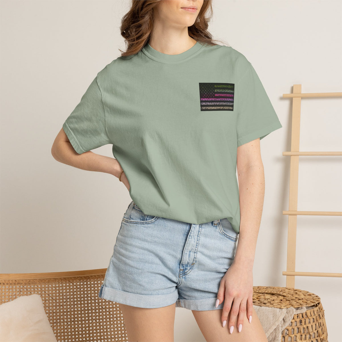 Trout Life T-Shirt — Fishing Graphic Tee with Trout & American Flag