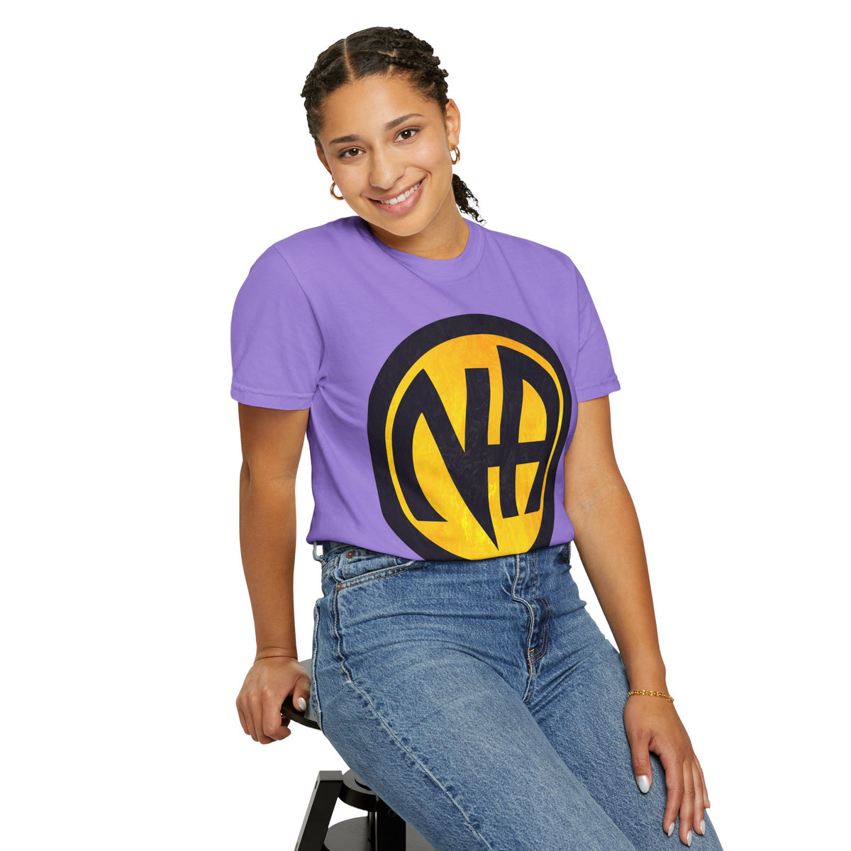 Narcotics Anonymous NA Logo – Yellow & Black Recovery Symbol Art T-Shirt, Recovery T-Shirt