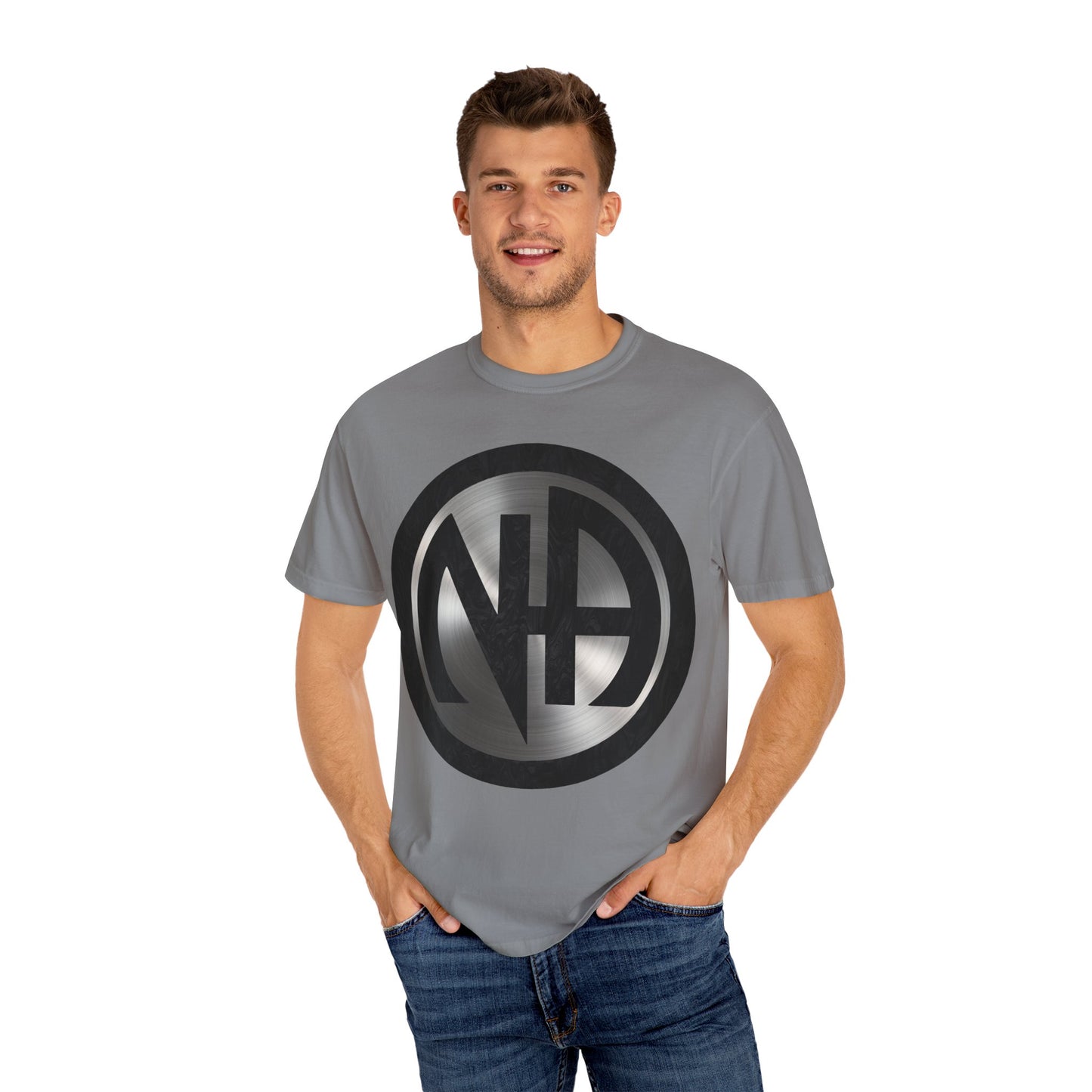 Narcotics Anonymous NA Logo – Metal & Black Recovery Symbol Art T-Shirt, Recovery T-Shirt