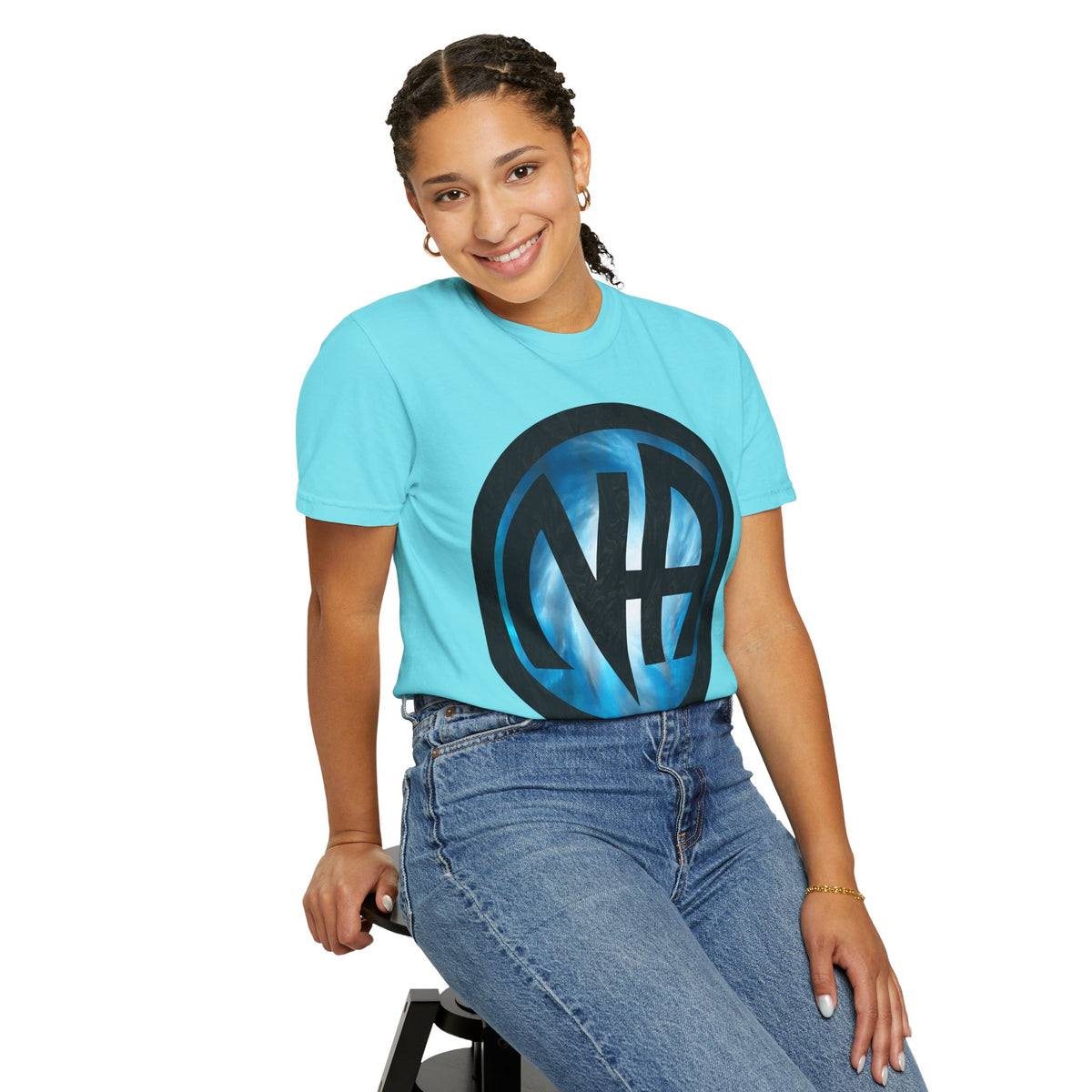 Narcotics Anonymous NA Logo – Cloud & Black Recovery Symbol Art T-Shirt, Recovery T-Shirt