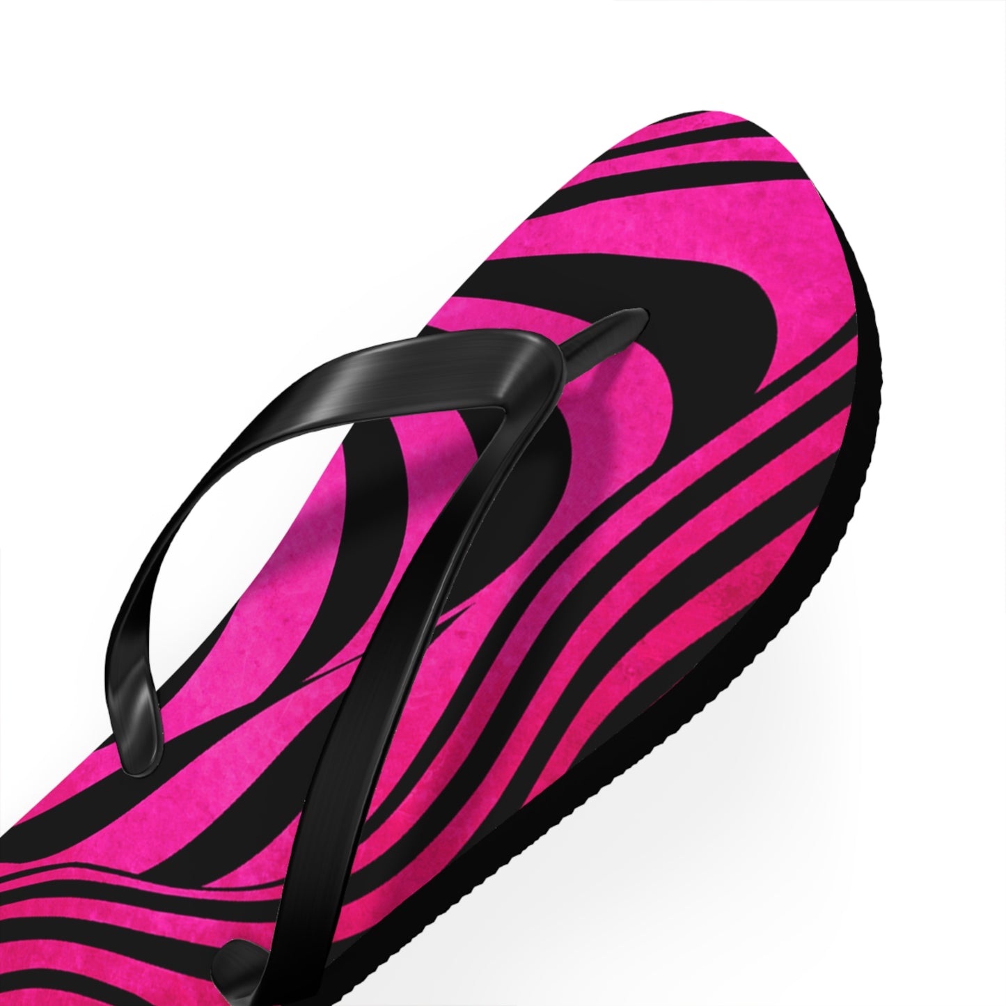 Stylish Zebra Print Flip Flops, Trendy Summer Sandals, Beach Footwear, Vacation Slippers, Poolside Essentials