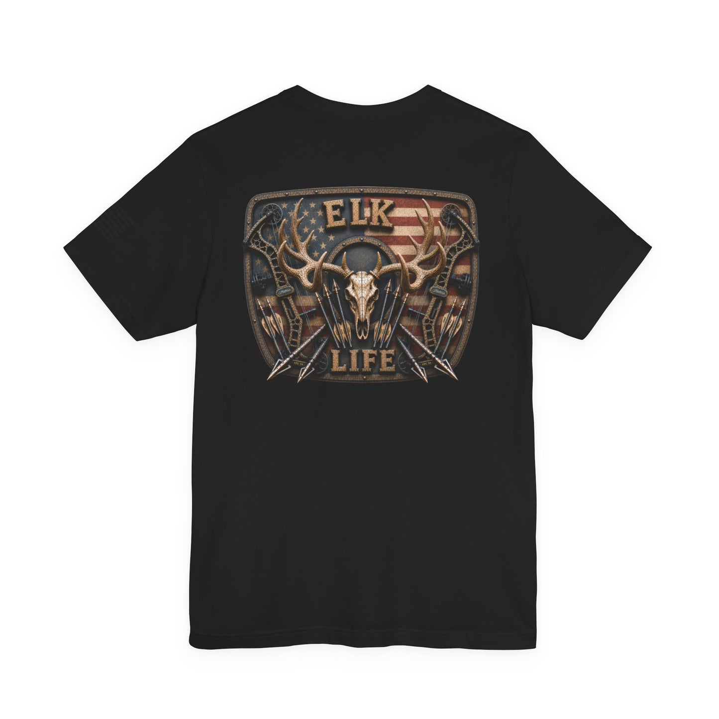 Elk Life American Archery Hunting T-Shirt – WRAEVN OUTDOORS Bowhunter Tee