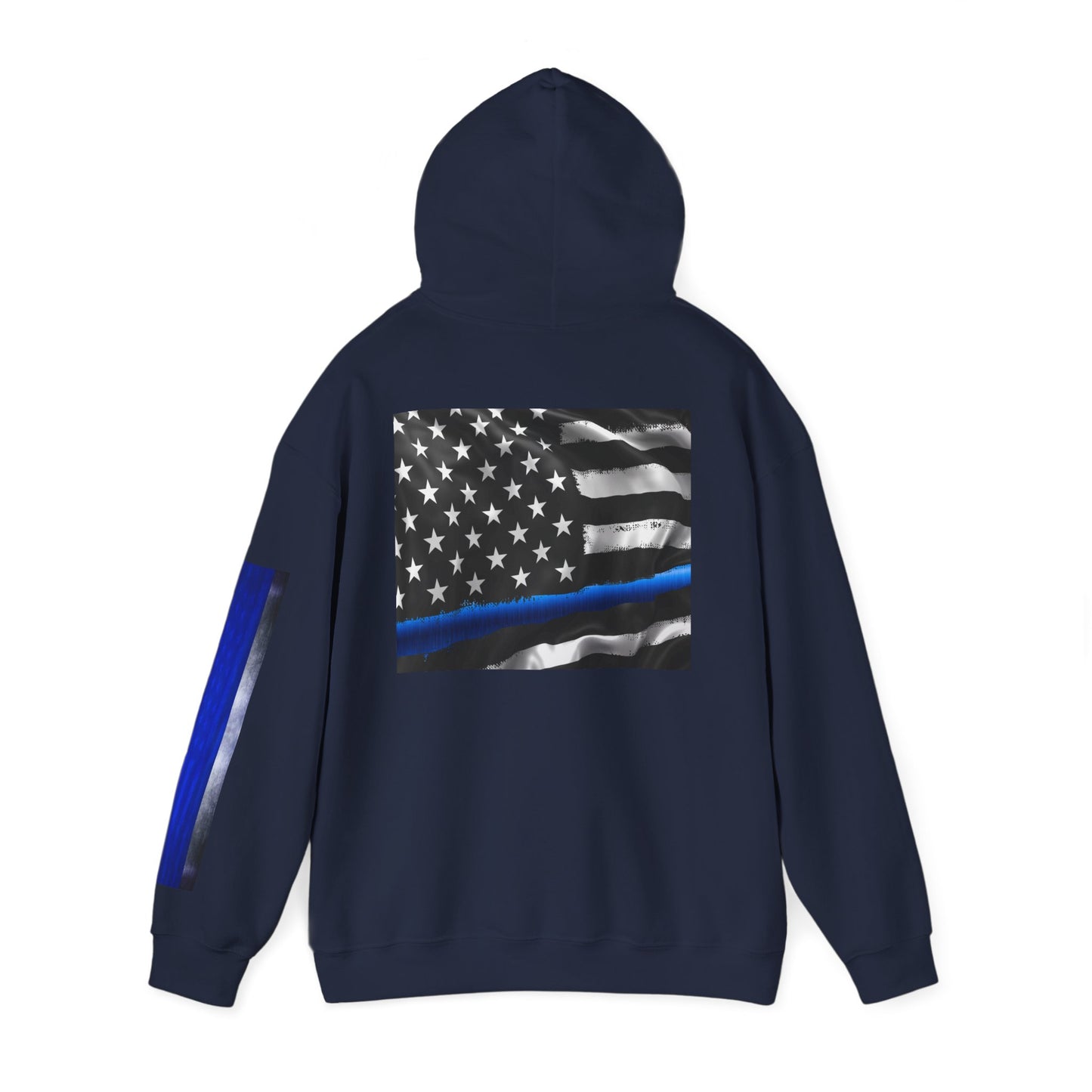 Spartan Hoodie, Thin Blue Line, American Flag, Patriotic Hoodie, Police Officer Gift, Law Enforcement Apparel