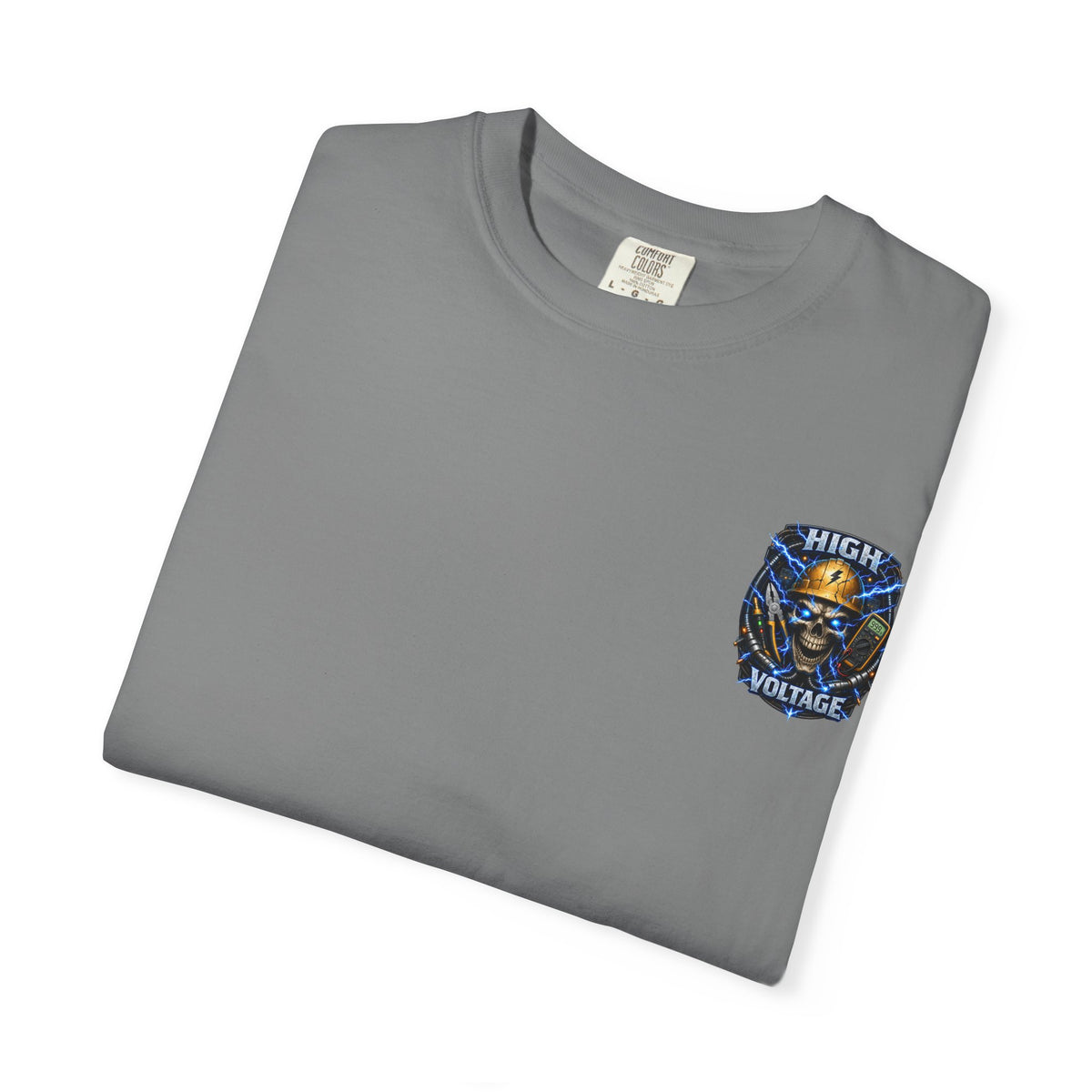 High Voltage Skull T-Shirt — Electrician Safety Graphic Tee