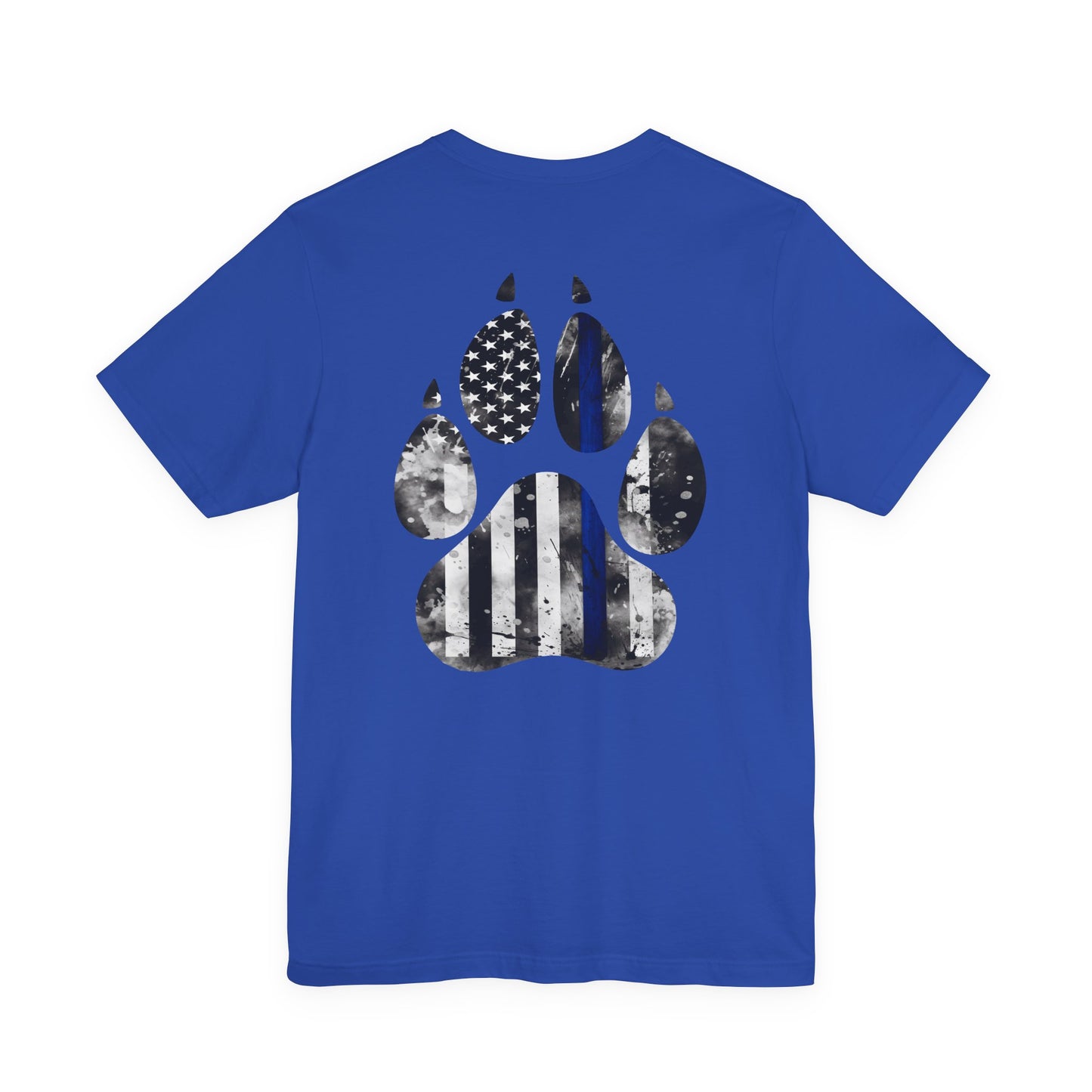 K9 Blue Line Paw Print Tee